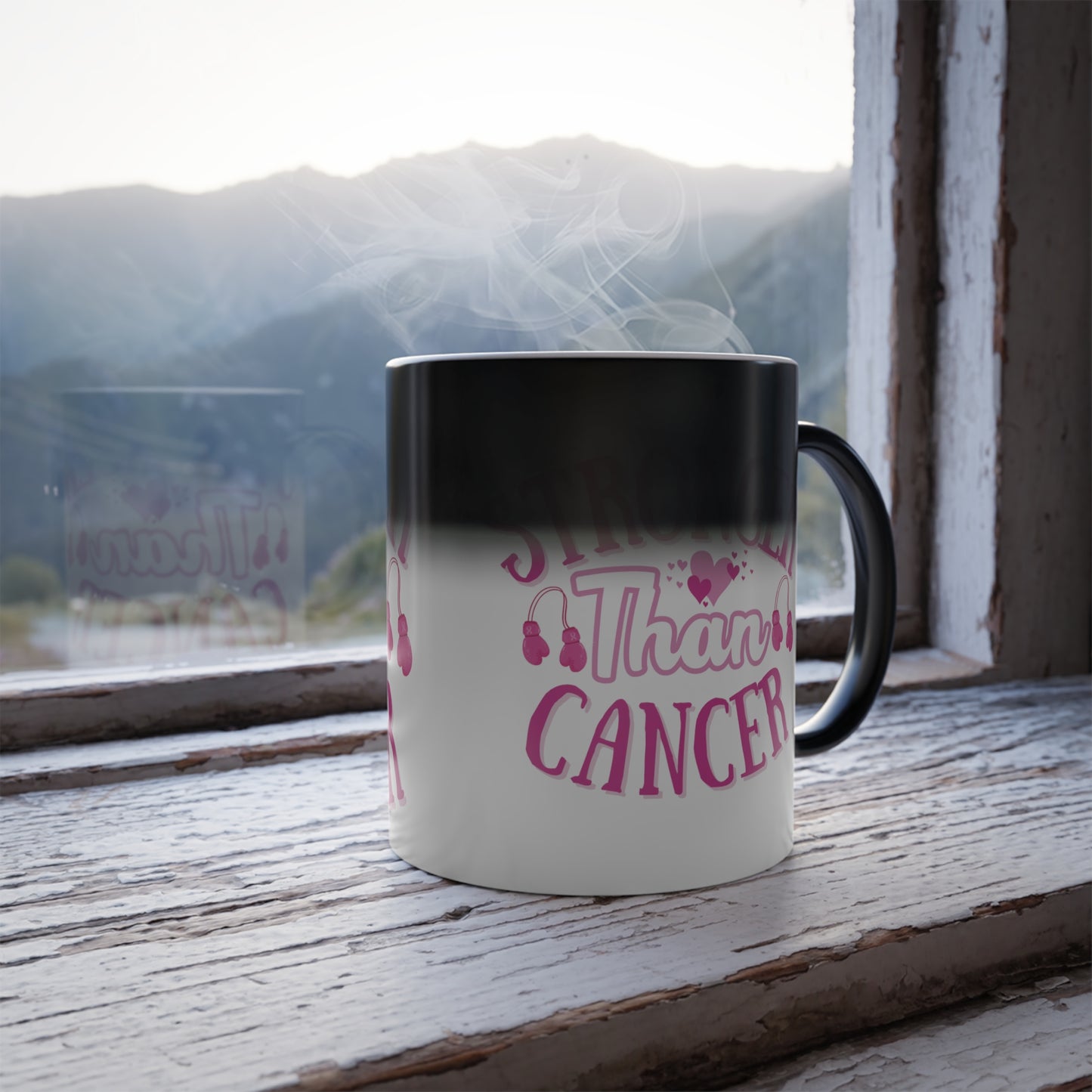 Stronger Than Cancer Color Morphing Mug, 11oz