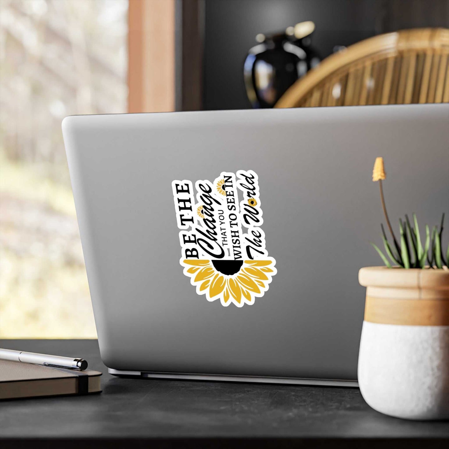 Be the Change Kiss-Cut Vinyl Decals Decals & Stickers Paper products Good Vibes Daily Lab 2