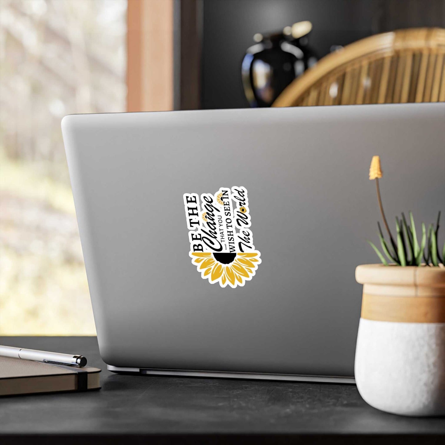 Be the Change Kiss-Cut Vinyl Decals Decals & Stickers Paper products Good Vibes Daily Lab 2