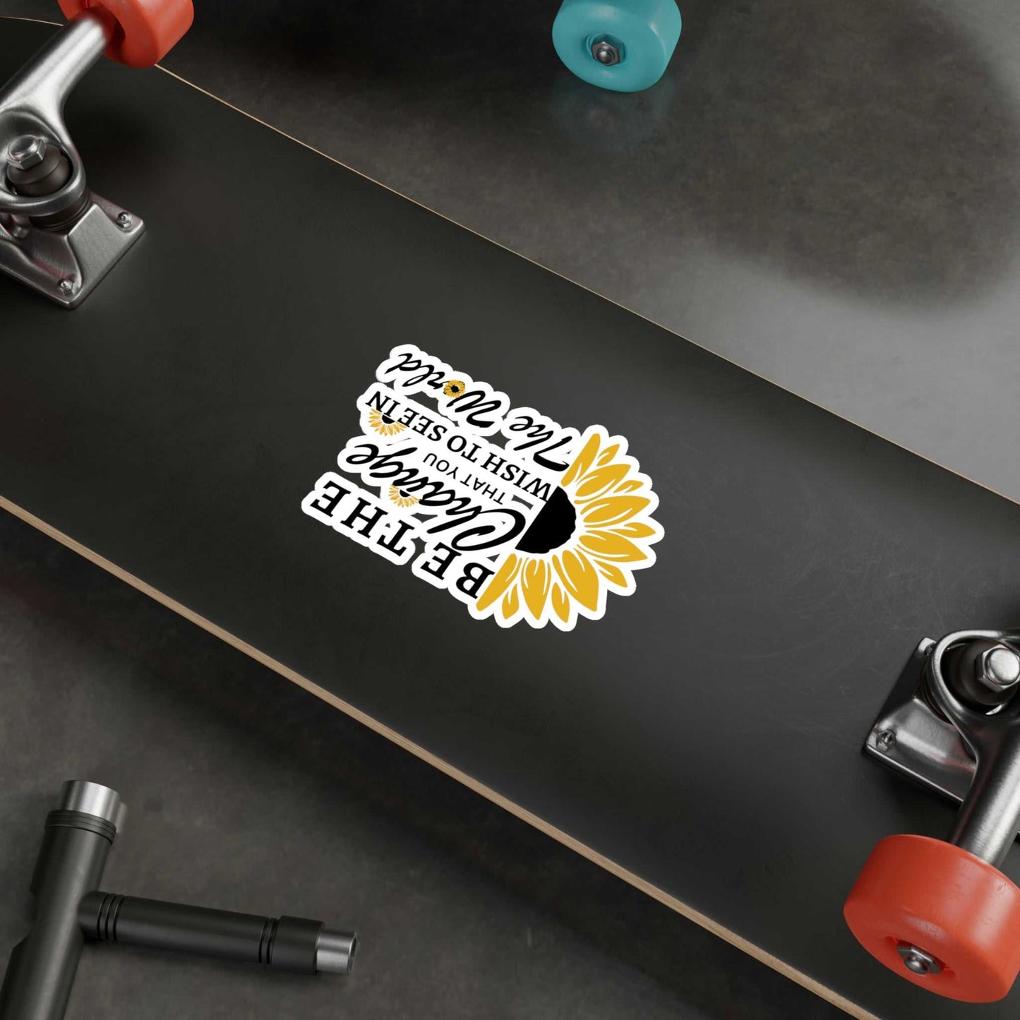 Be the Change Kiss-Cut Vinyl Decals Decals & Stickers Paper products Good Vibes Daily Lab 2