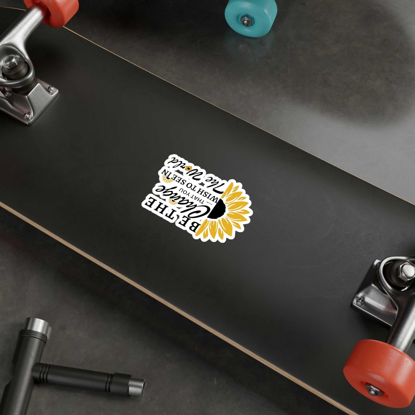 Be the Change Kiss-Cut Vinyl Decals Decals & Stickers Paper products Good Vibes Daily Lab 2