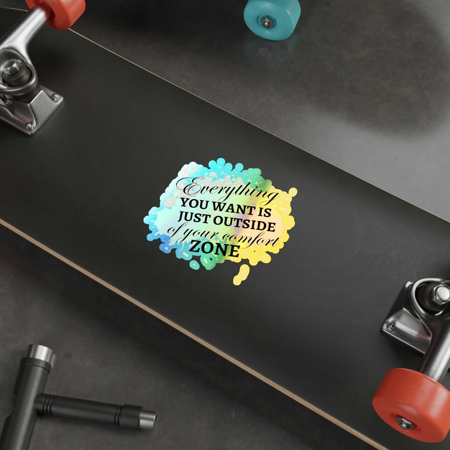Everything You Want Holographic Die-cut Stickers Decals & Stickers Paper products Good Vibes Daily Lab 5