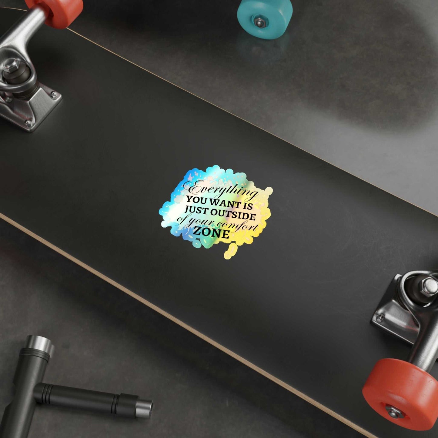 Everything You Want Holographic Die-cut Stickers Decals & Stickers Paper products Good Vibes Daily Lab 5