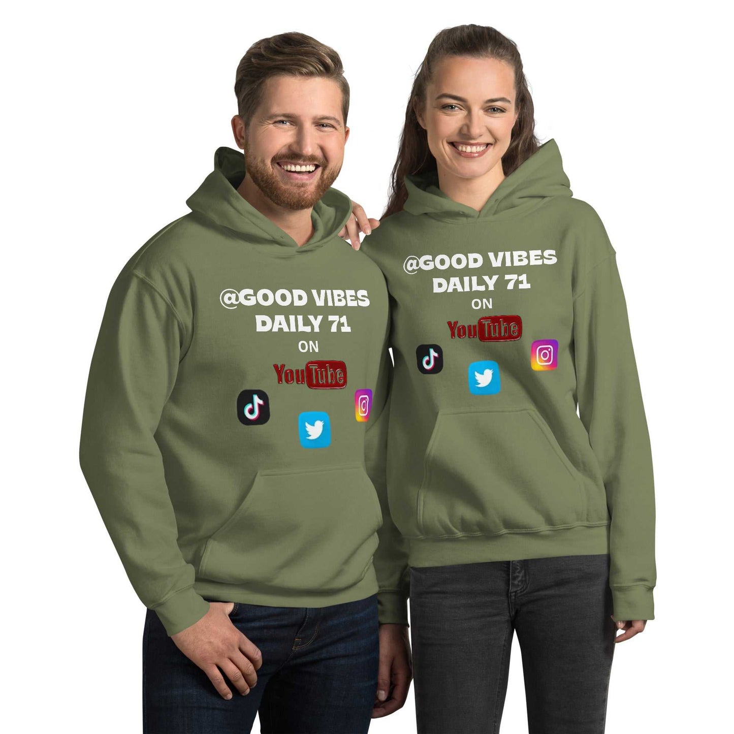 Good Vibes Unisex Hoodie Hoodies and Sweatshirts Hoodie Good Vibes Daily Lab 42