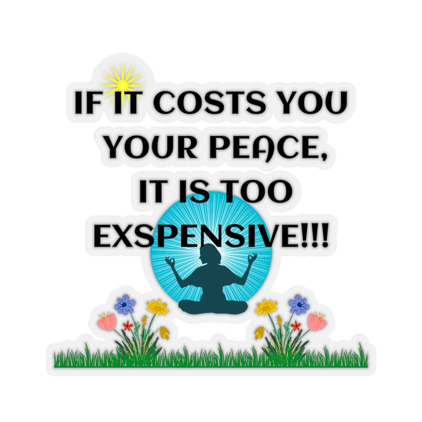 If it Costs You Kiss-Cut Stickers Decals & Stickers Paper products Good Vibes Daily Lab 2
