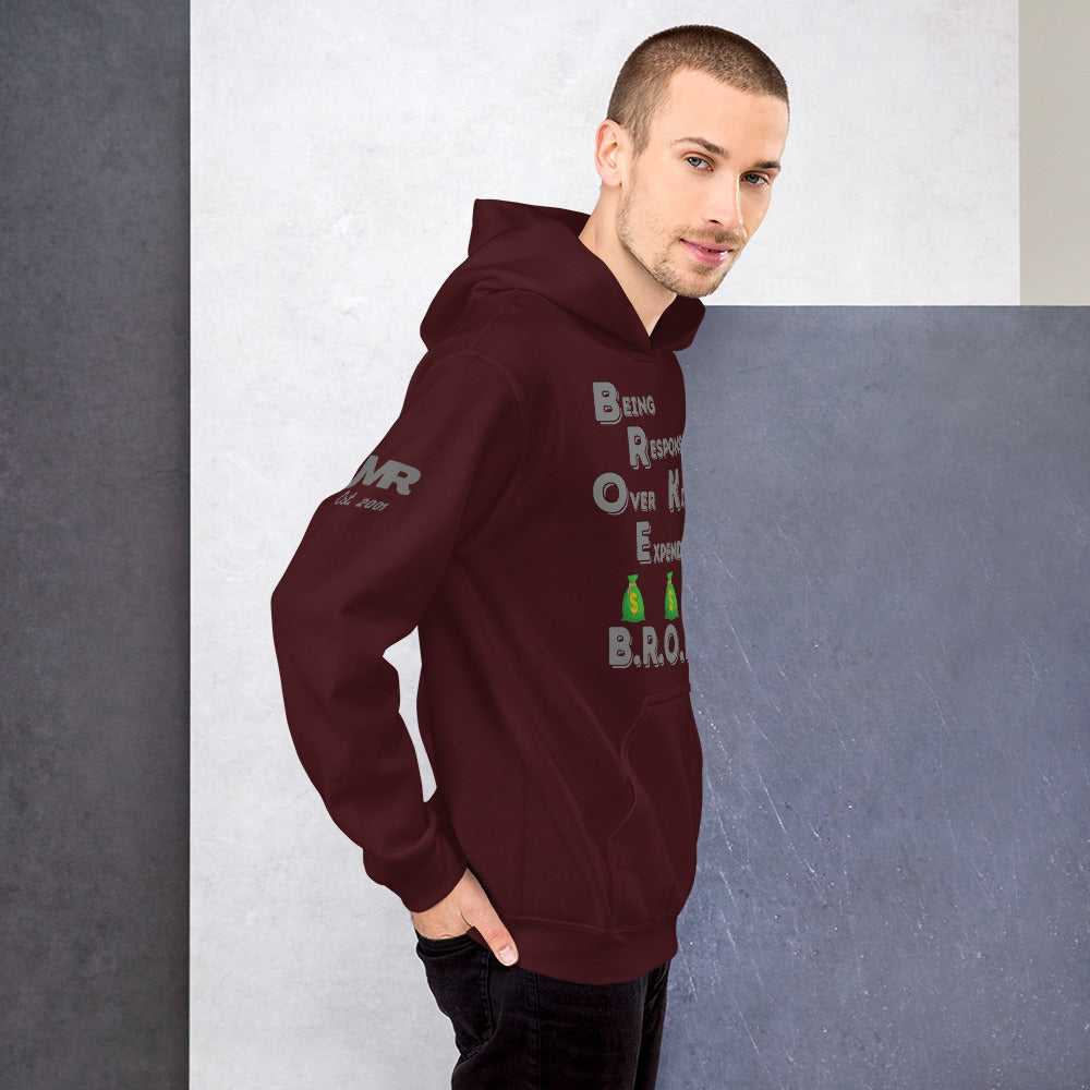 JMR Broke Hoodie Special Edition1 Maroon/Grey The JMR Collection Hoodie Good Vibes Daily Lab 54