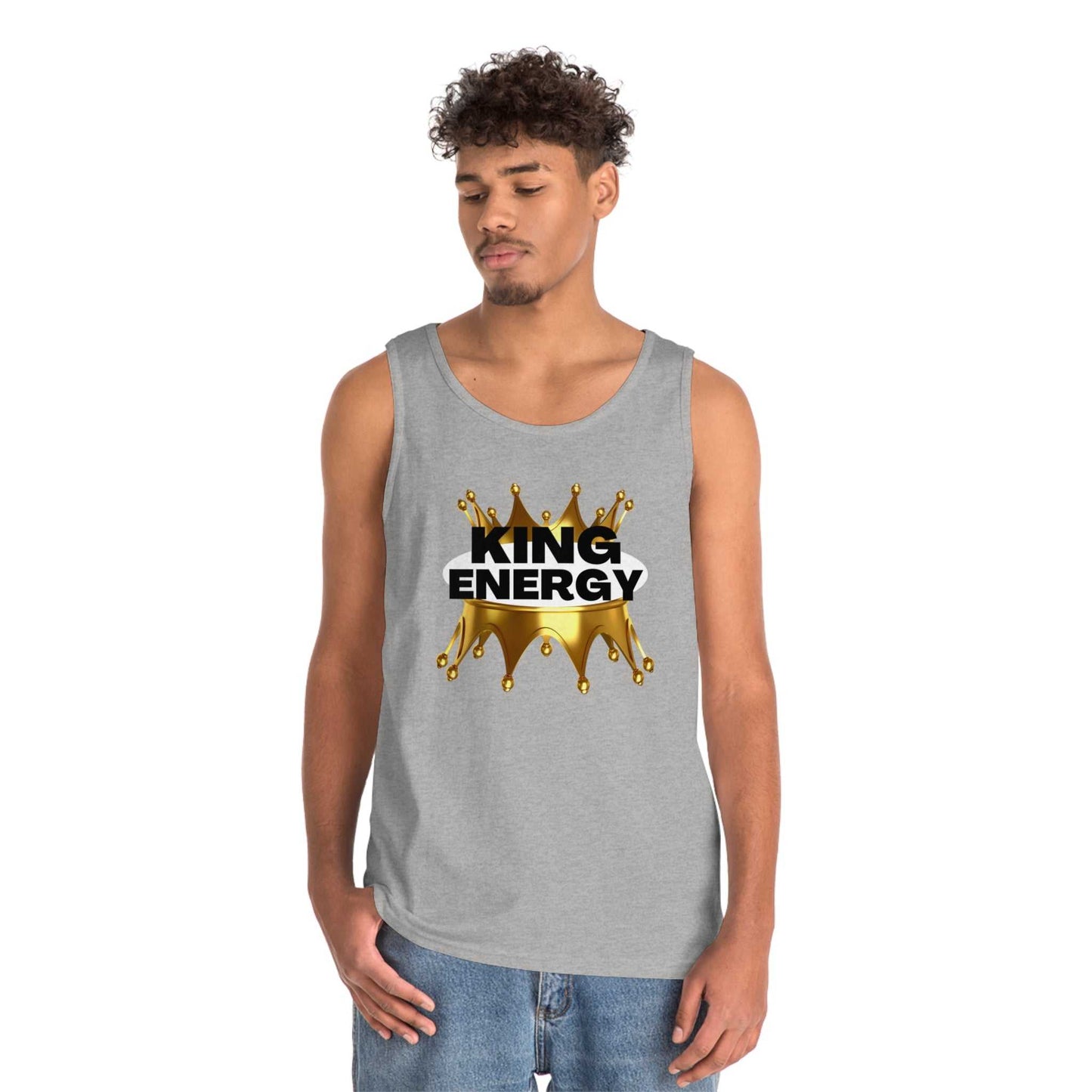 King Energy Heavy Cotton Tank Top Crown All Products Tank Top Good Vibes Daily Lab 23