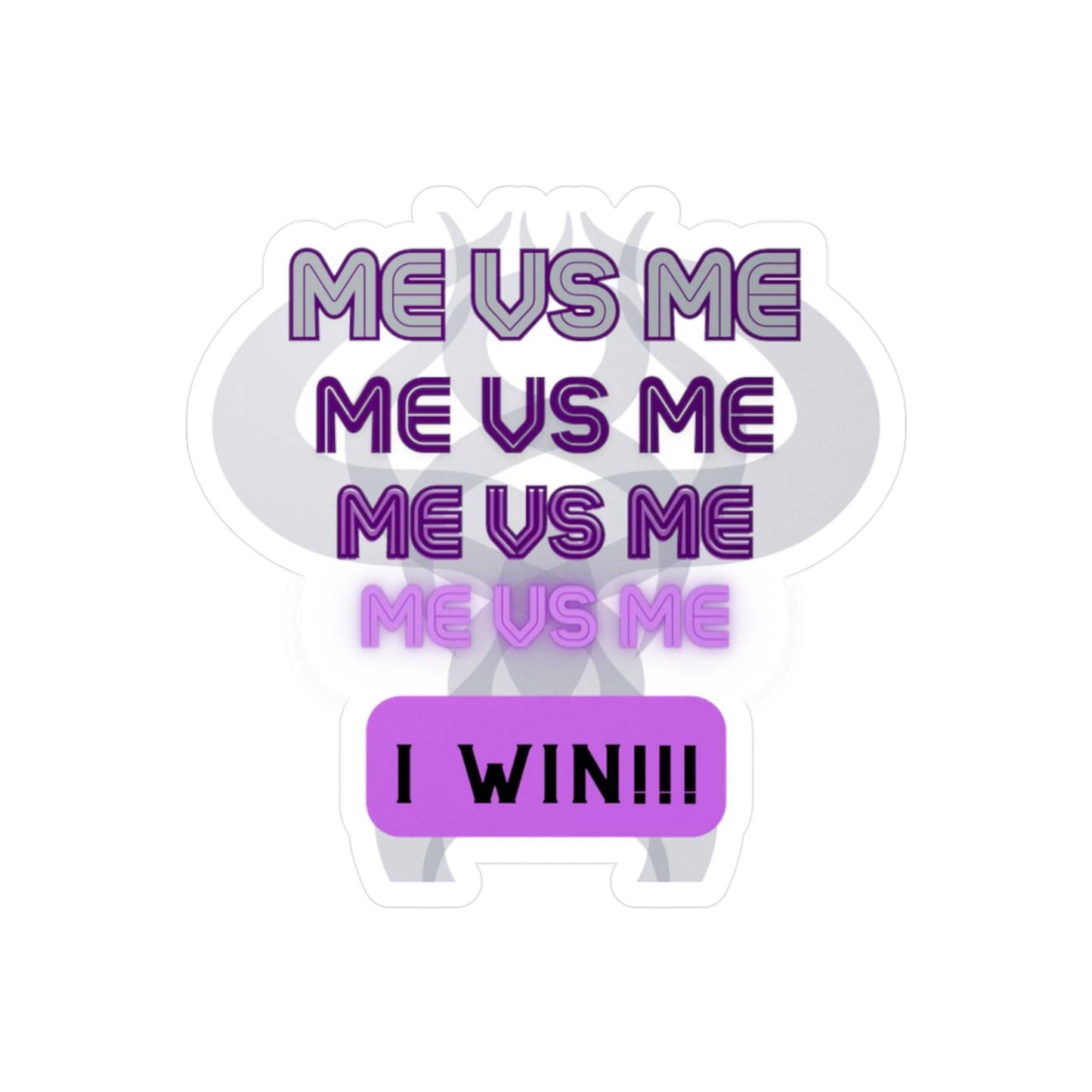 Me vs Me Kiss-Cut Vinyl Decals Purple Decals & Stickers Paper products Good Vibes Daily Lab 2