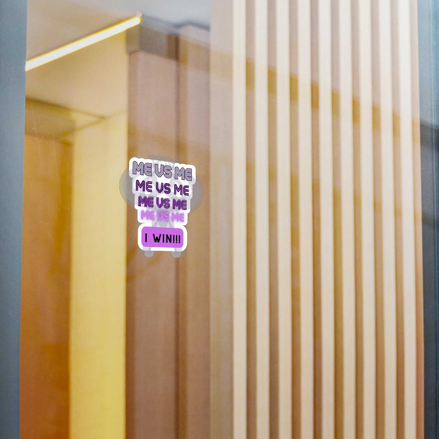 Me vs Me Kiss-Cut Vinyl Decals Purple Decals & Stickers Paper products Good Vibes Daily Lab 2