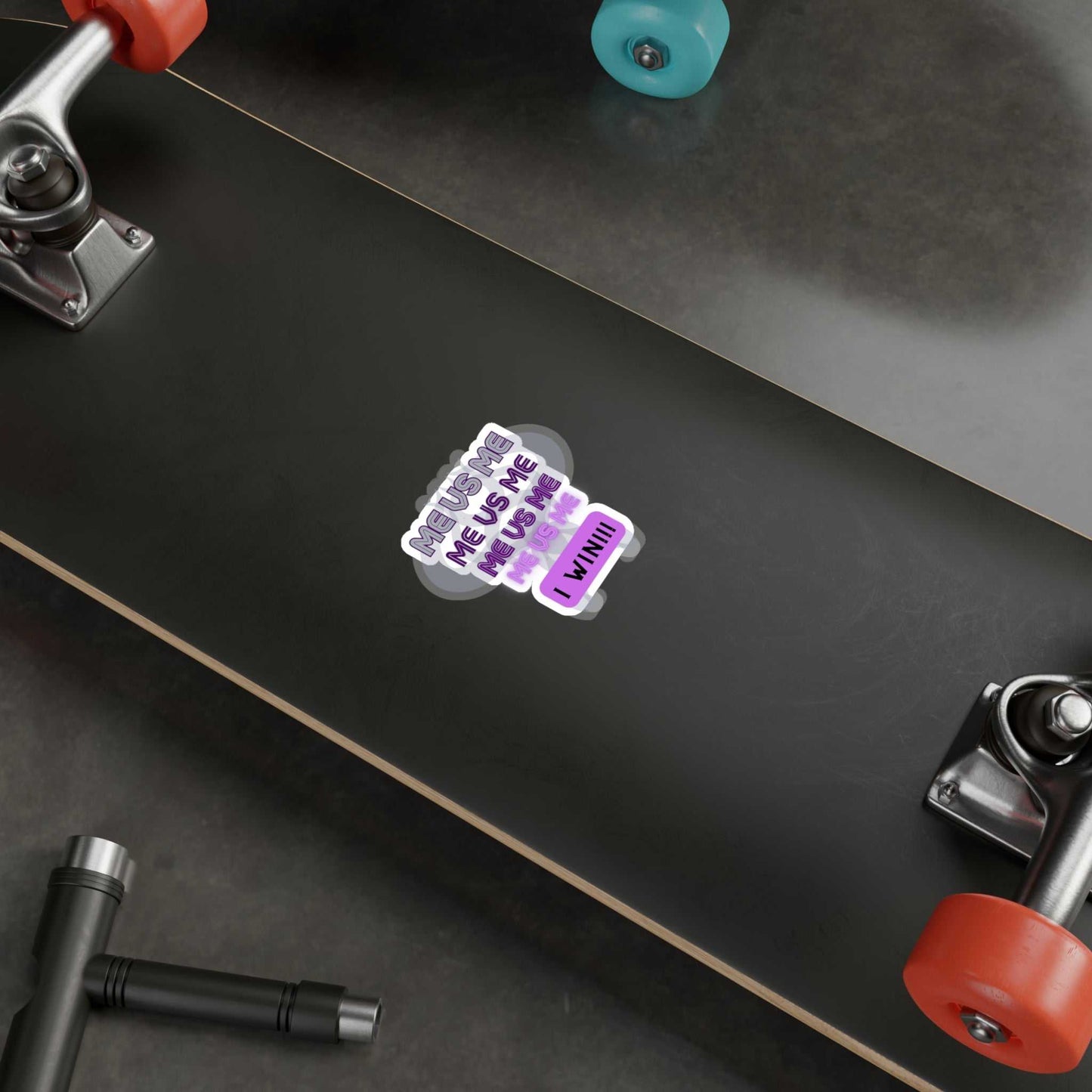 Me vs Me Kiss-Cut Vinyl Decals Purple Decals & Stickers Paper products Good Vibes Daily Lab 2