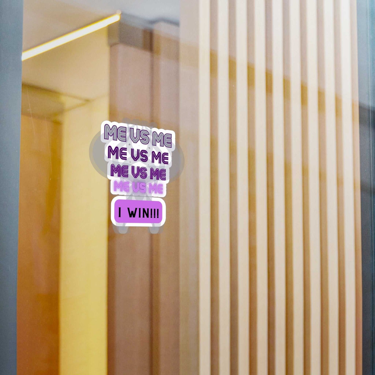 Me vs Me Kiss-Cut Vinyl Decals Purple Decals & Stickers Paper products Good Vibes Daily Lab 2