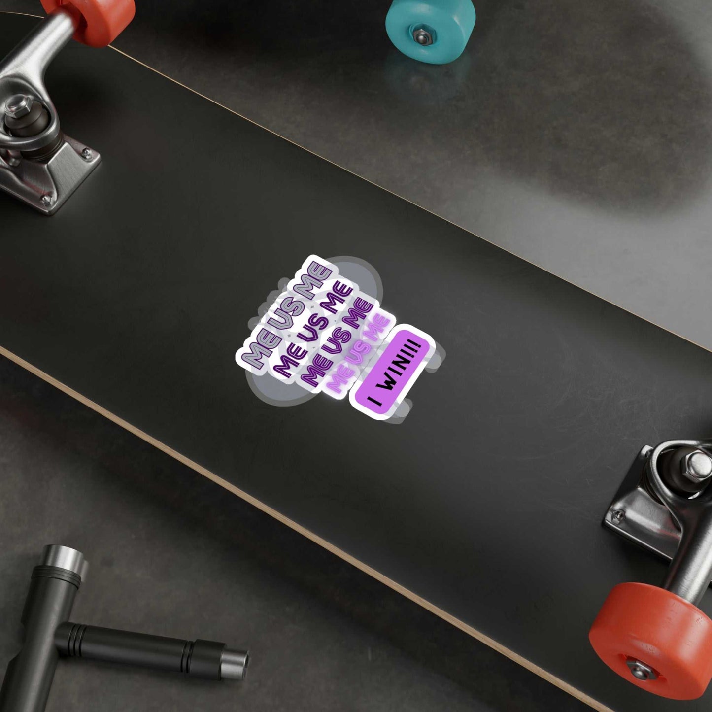 Me vs Me Kiss-Cut Vinyl Decals Purple Decals & Stickers Paper products Good Vibes Daily Lab 2