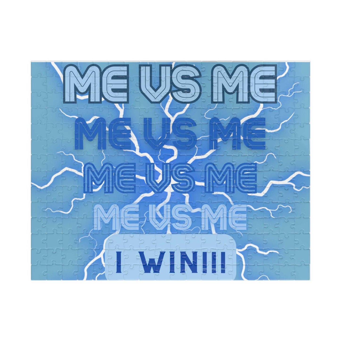 Me vs Me Puzzle (110, 252-piece)Blue Motivation on the Go!! Puzzle Good Vibes Daily Lab 17