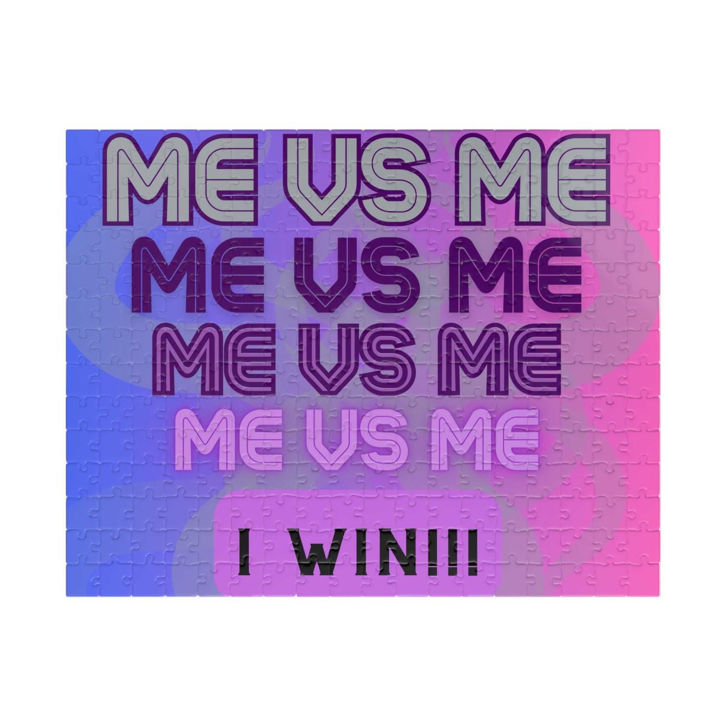Me vs Me Puzzle (110, 252-piece)Purple Motivation on the Go!! Puzzle Good Vibes Daily Lab 17