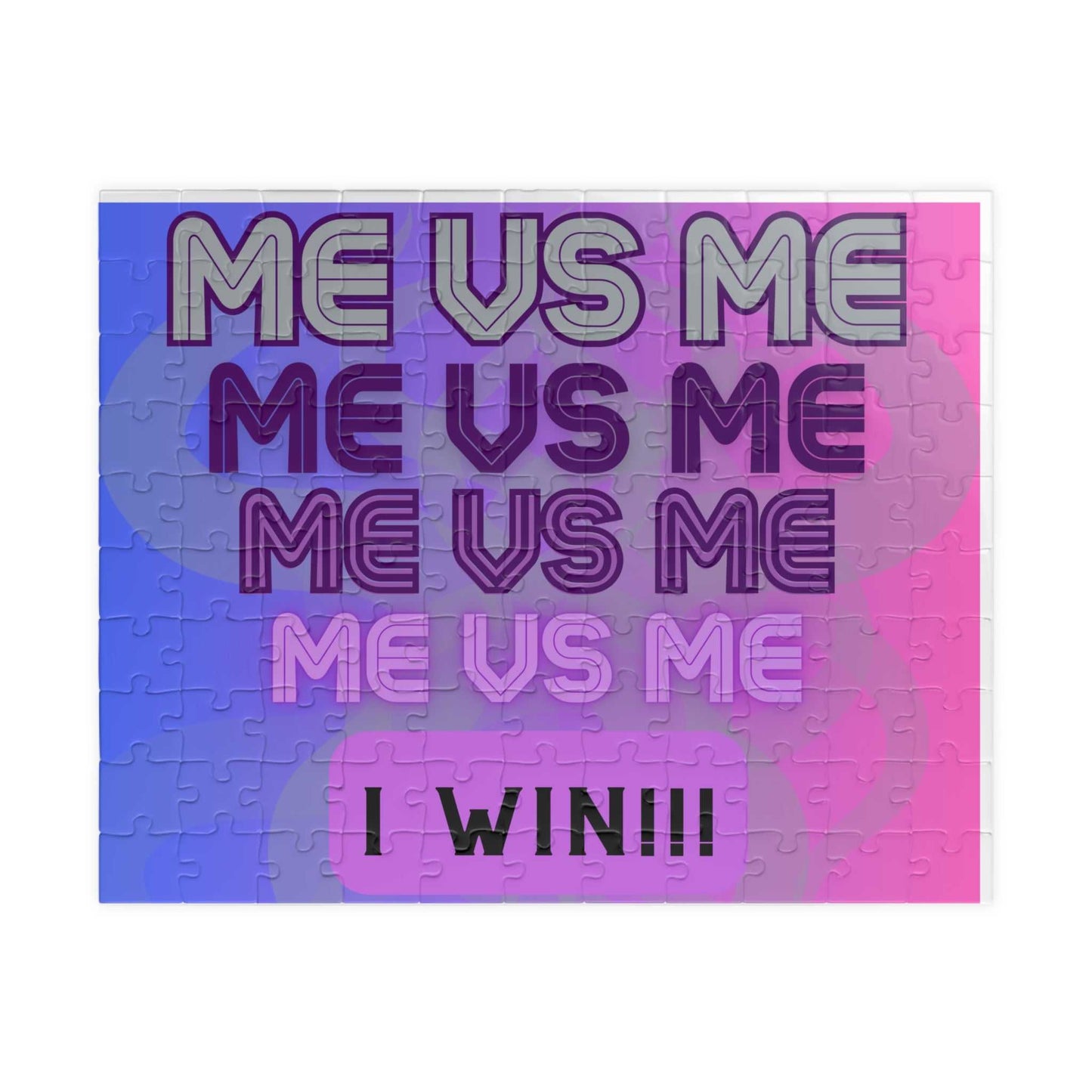 Me vs Me Puzzle (110, 252-piece)Purple Motivation on the Go!! Puzzle Good Vibes Daily Lab 17
