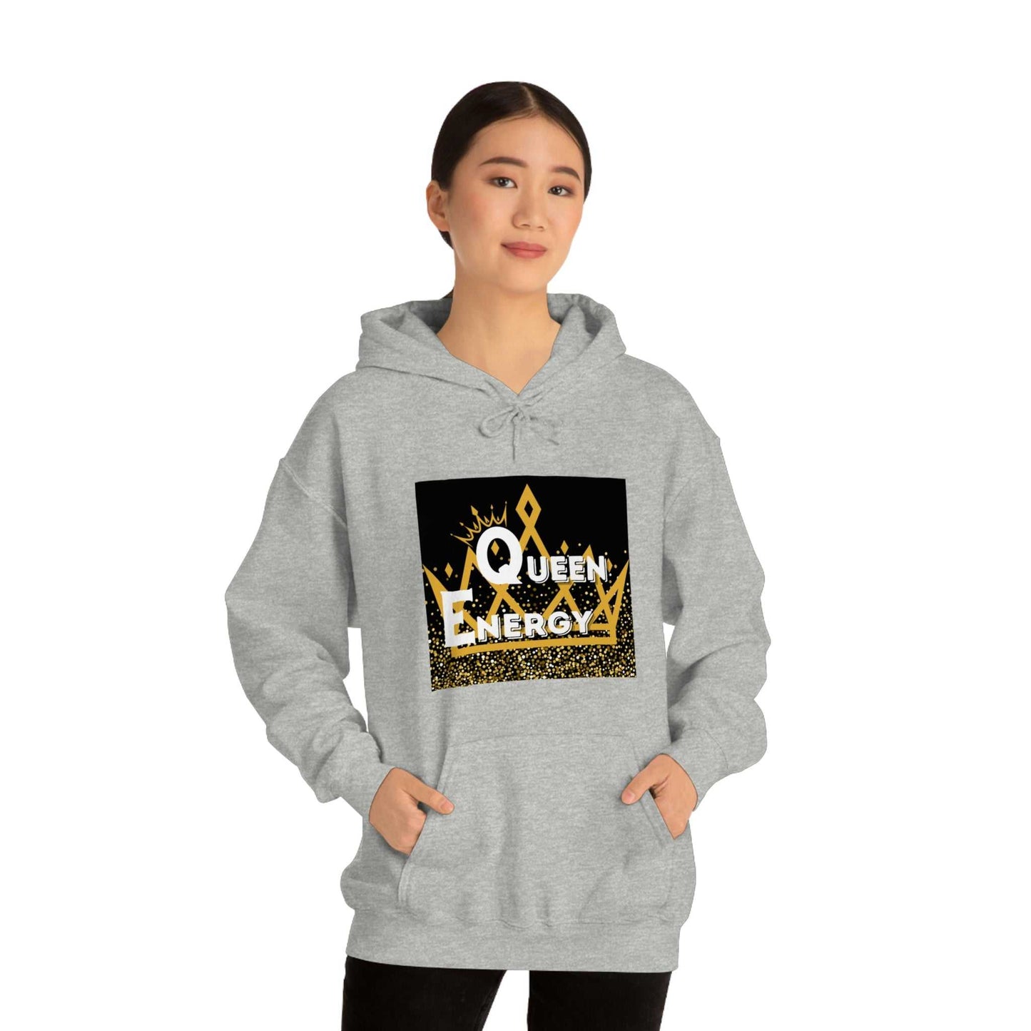 Queen Energy Unisex Heavy Blend™ Hooded Sweatshirt Hoodies and Sweatshirts Hoodie Good Vibes Daily Lab 42