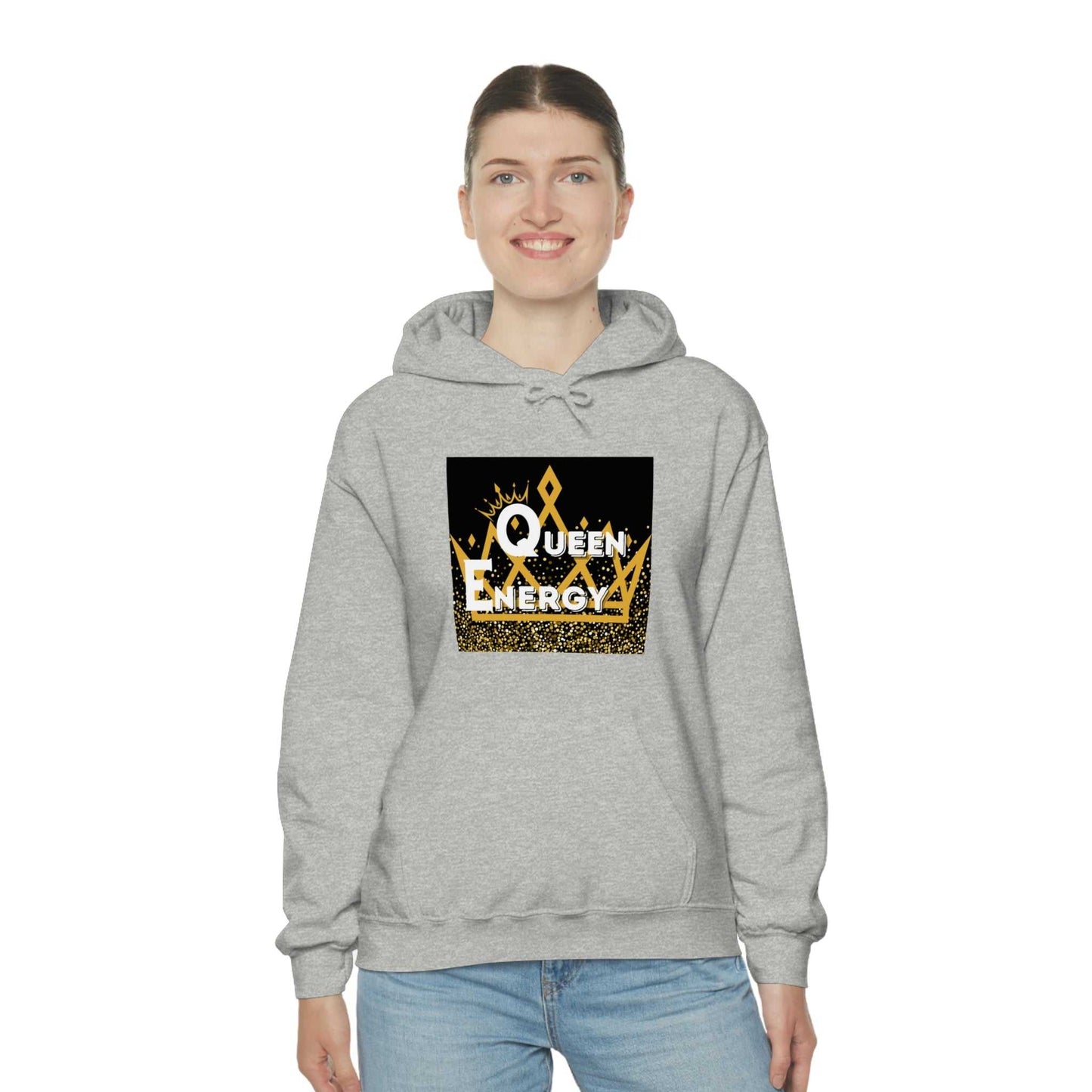 Queen Energy Unisex Heavy Blend™ Hooded Sweatshirt Hoodies and Sweatshirts Hoodie Good Vibes Daily Lab 42