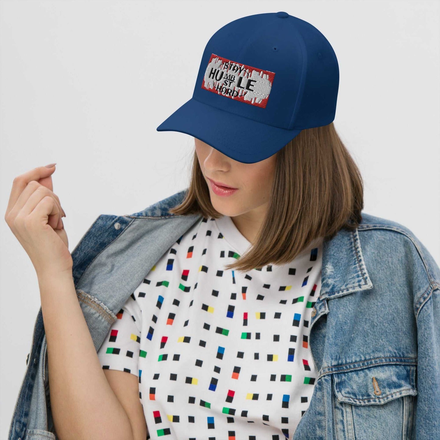 Stay Humble, Hustle Hard Structured Twill Cap Motivation on the Go!! Good Vibes Daily Lab 36