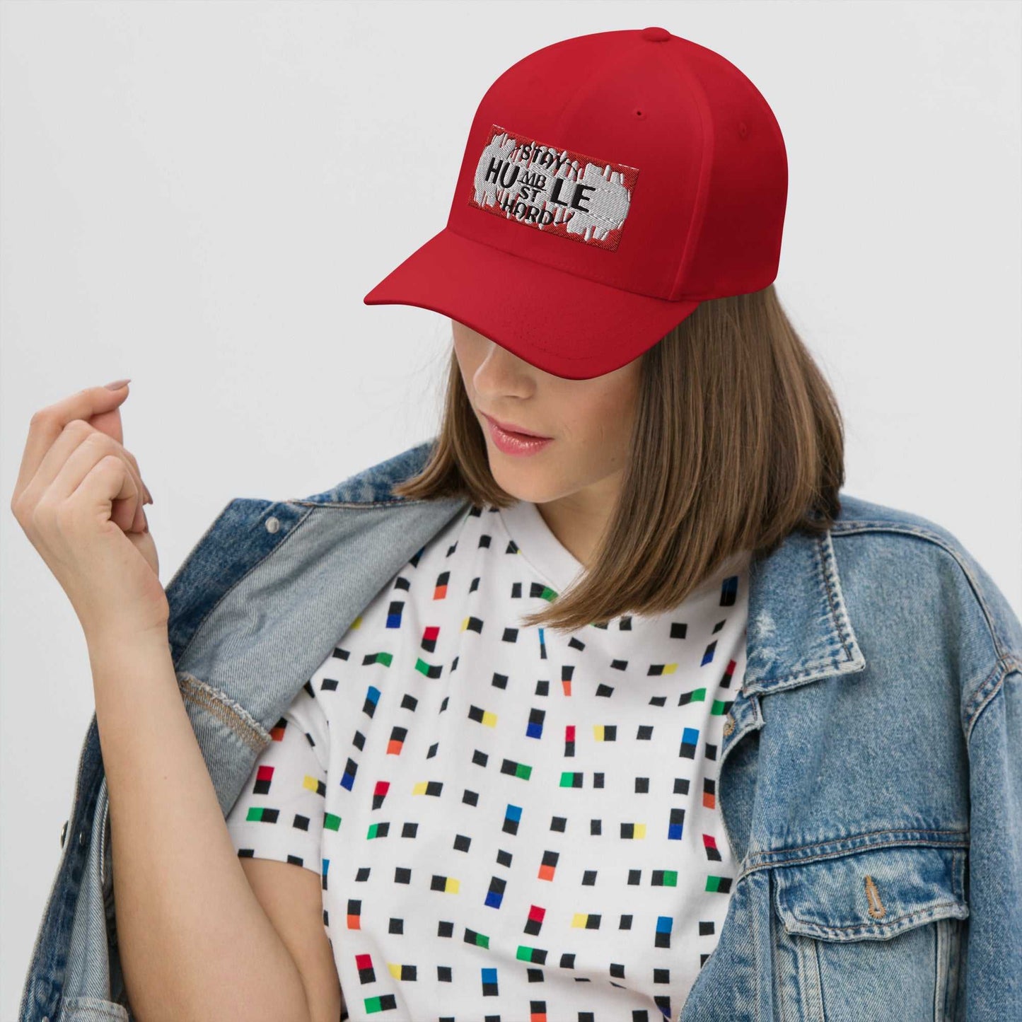 Stay Humble, Hustle Hard Structured Twill Cap Motivation on the Go!! Good Vibes Daily Lab 36