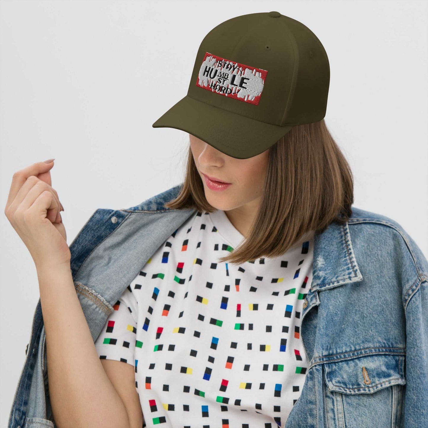 Stay Humble, Hustle Hard Structured Twill Cap Motivation on the Go!! Good Vibes Daily Lab 36