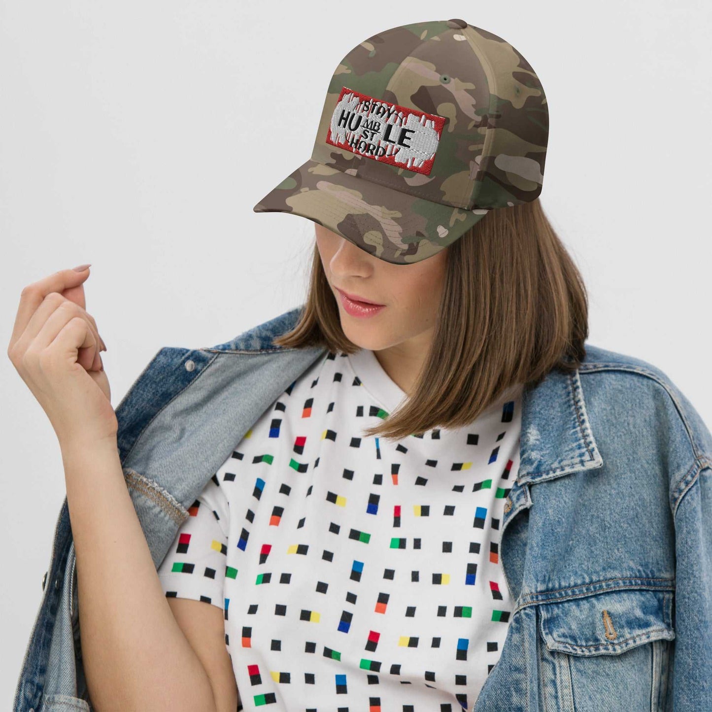 Stay Humble, Hustle Hard Structured Twill Cap Motivation on the Go!! Good Vibes Daily Lab 36