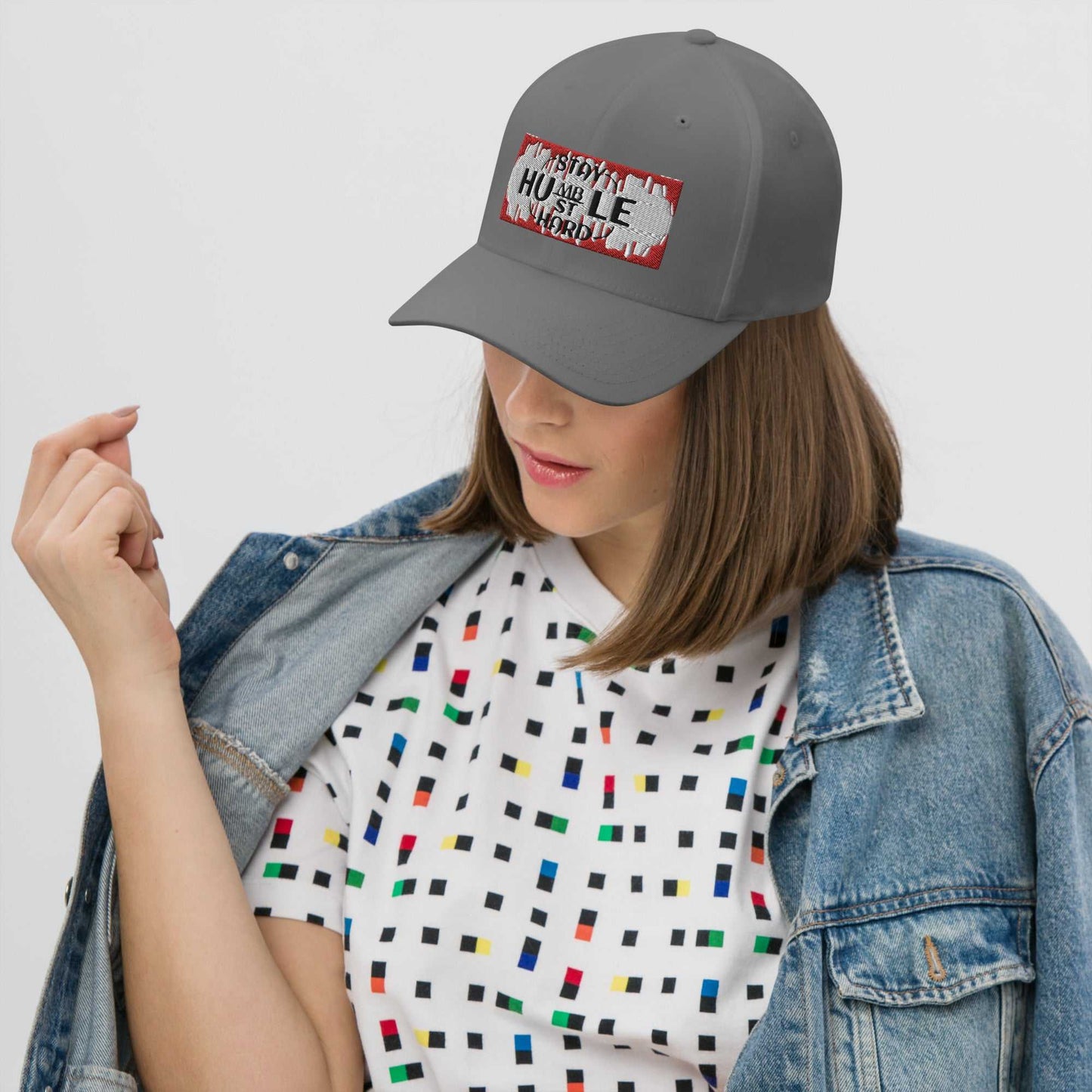 Stay Humble, Hustle Hard Structured Twill Cap Motivation on the Go!! Good Vibes Daily Lab 36