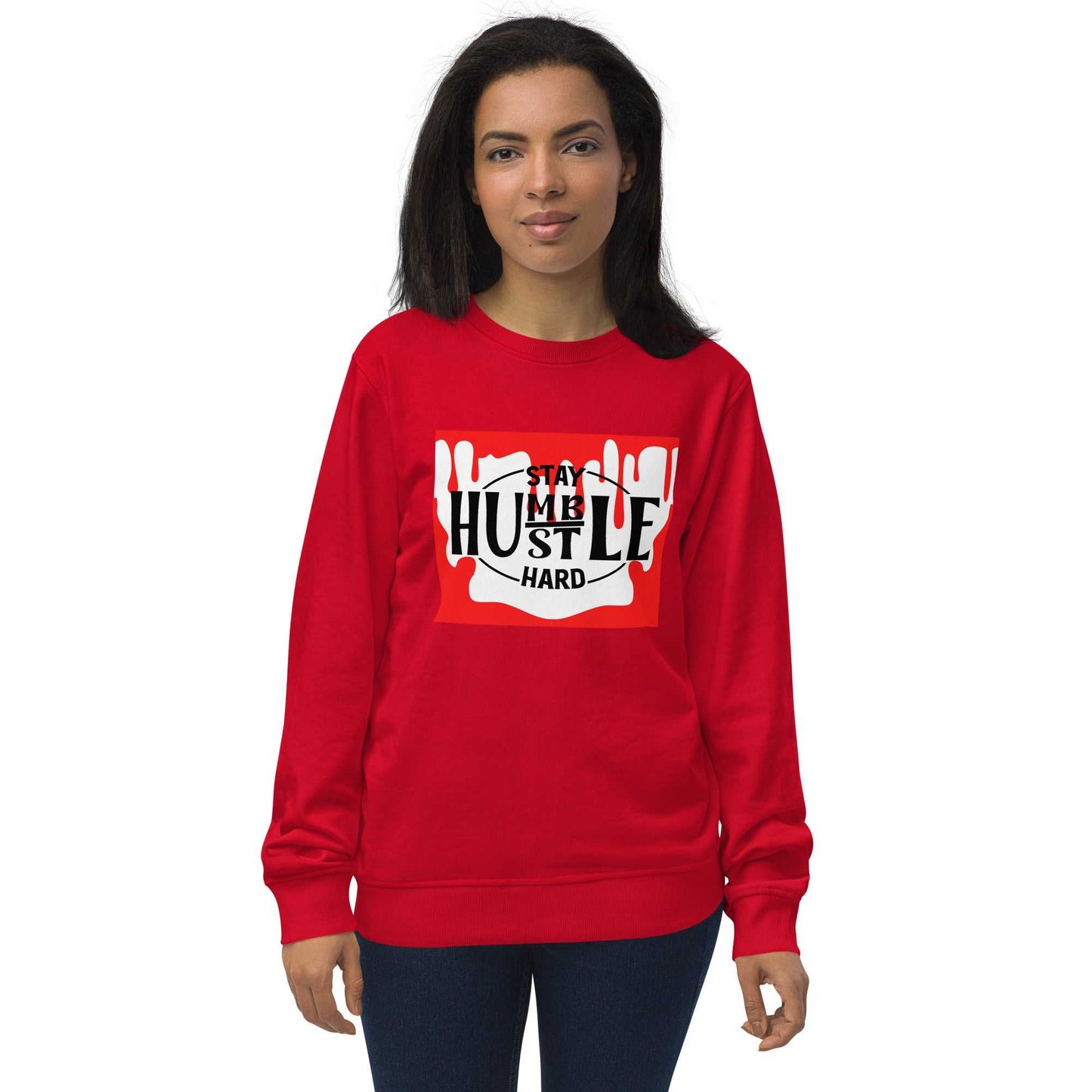 Unisex Stay Humble Hustle Hard organic sweatshirt Hoodies and Sweatshirts Sweatshirt Good Vibes Daily Lab 38