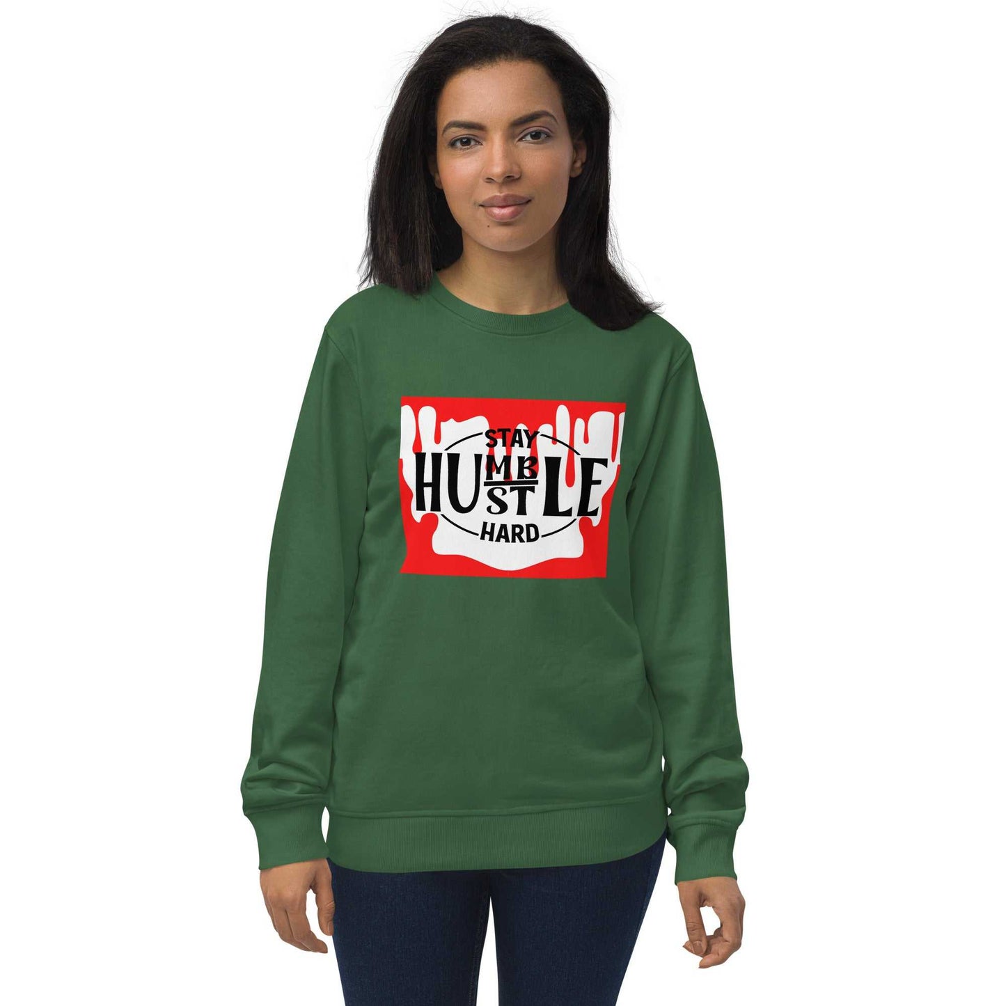 Unisex Stay Humble Hustle Hard organic sweatshirt Hoodies and Sweatshirts Sweatshirt Good Vibes Daily Lab 38