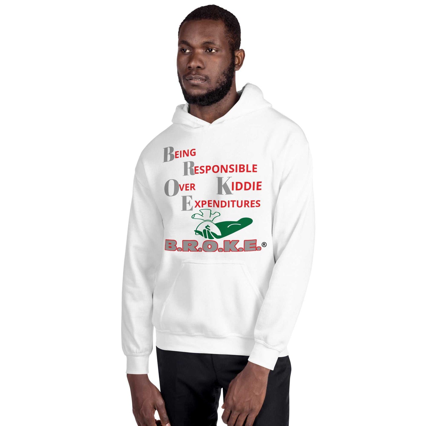 Broke Unisex Hoodie Hoodies and Sweatshirts Hoodie Good Vibes Daily Lab 54