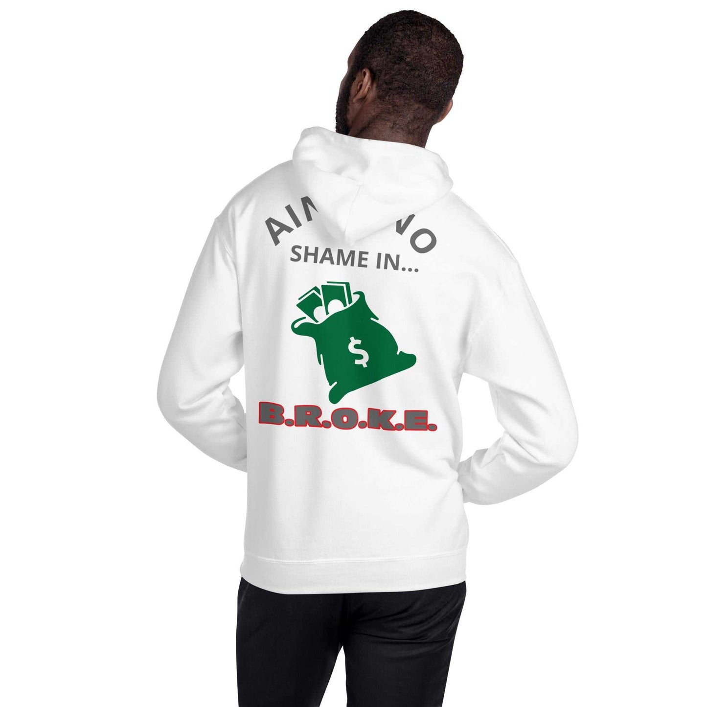 Broke Unisex Hoodie Hoodies and Sweatshirts Hoodie Good Vibes Daily Lab 54