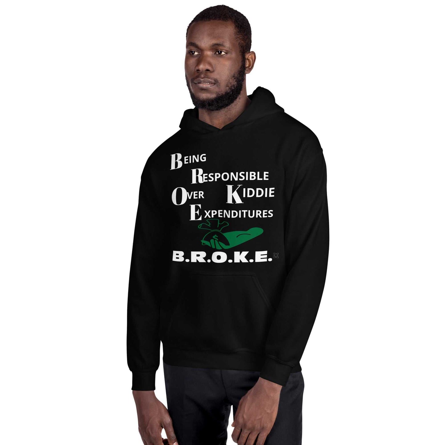 Broke Unisex Hoodie Hoodies and Sweatshirts Hoodie Good Vibes Daily Lab 54