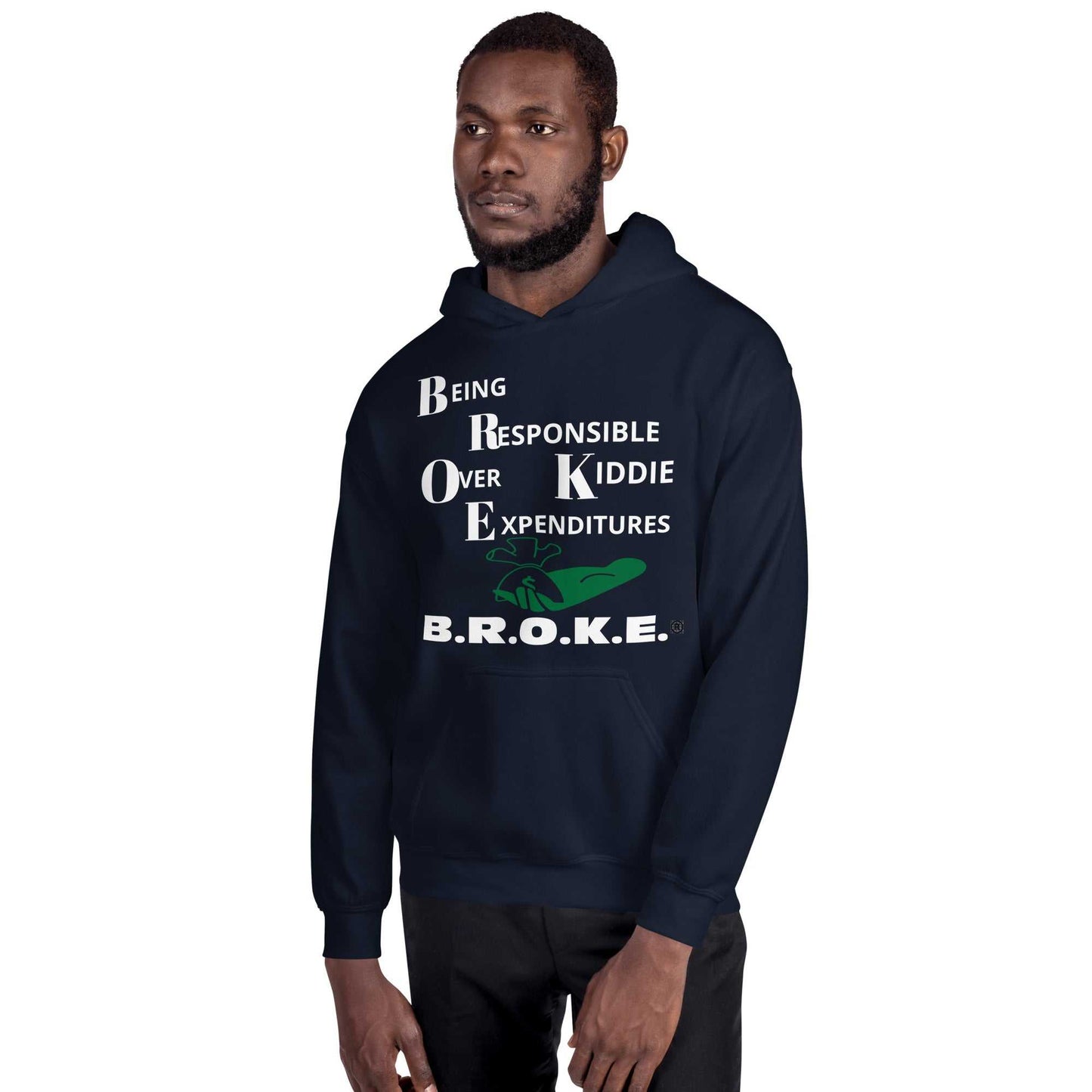 Broke Unisex Hoodie Hoodies and Sweatshirts Hoodie Good Vibes Daily Lab 54