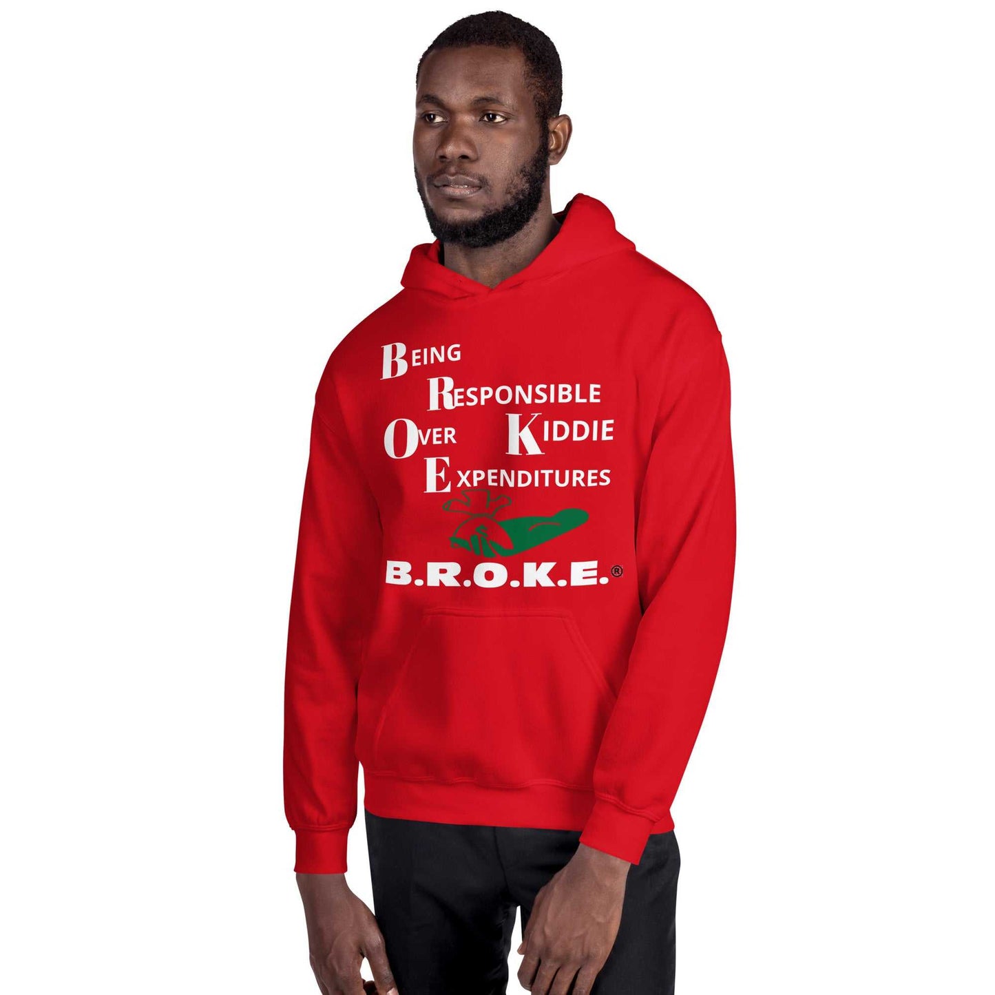 Broke Unisex Hoodie Hoodies and Sweatshirts Hoodie Good Vibes Daily Lab 54