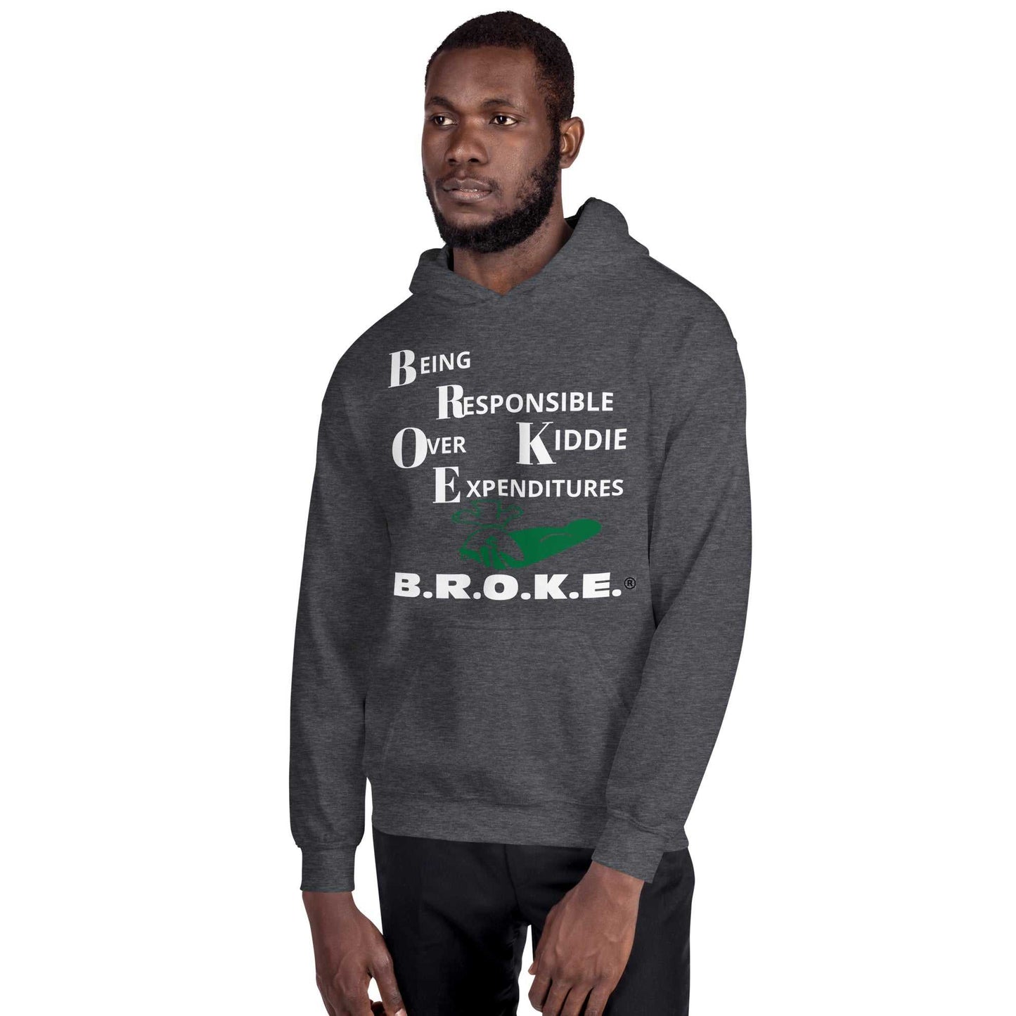 Broke Unisex Hoodie Hoodies and Sweatshirts Hoodie Good Vibes Daily Lab 54