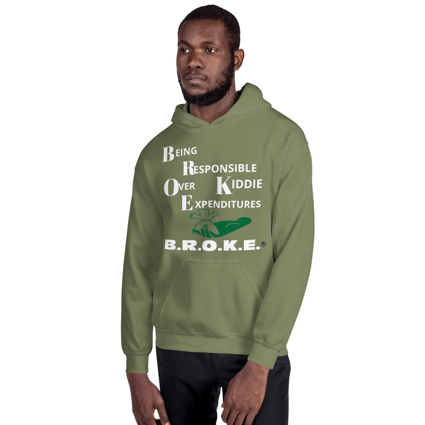 Broke Unisex Hoodie Hoodies and Sweatshirts Hoodie Good Vibes Daily Lab 54