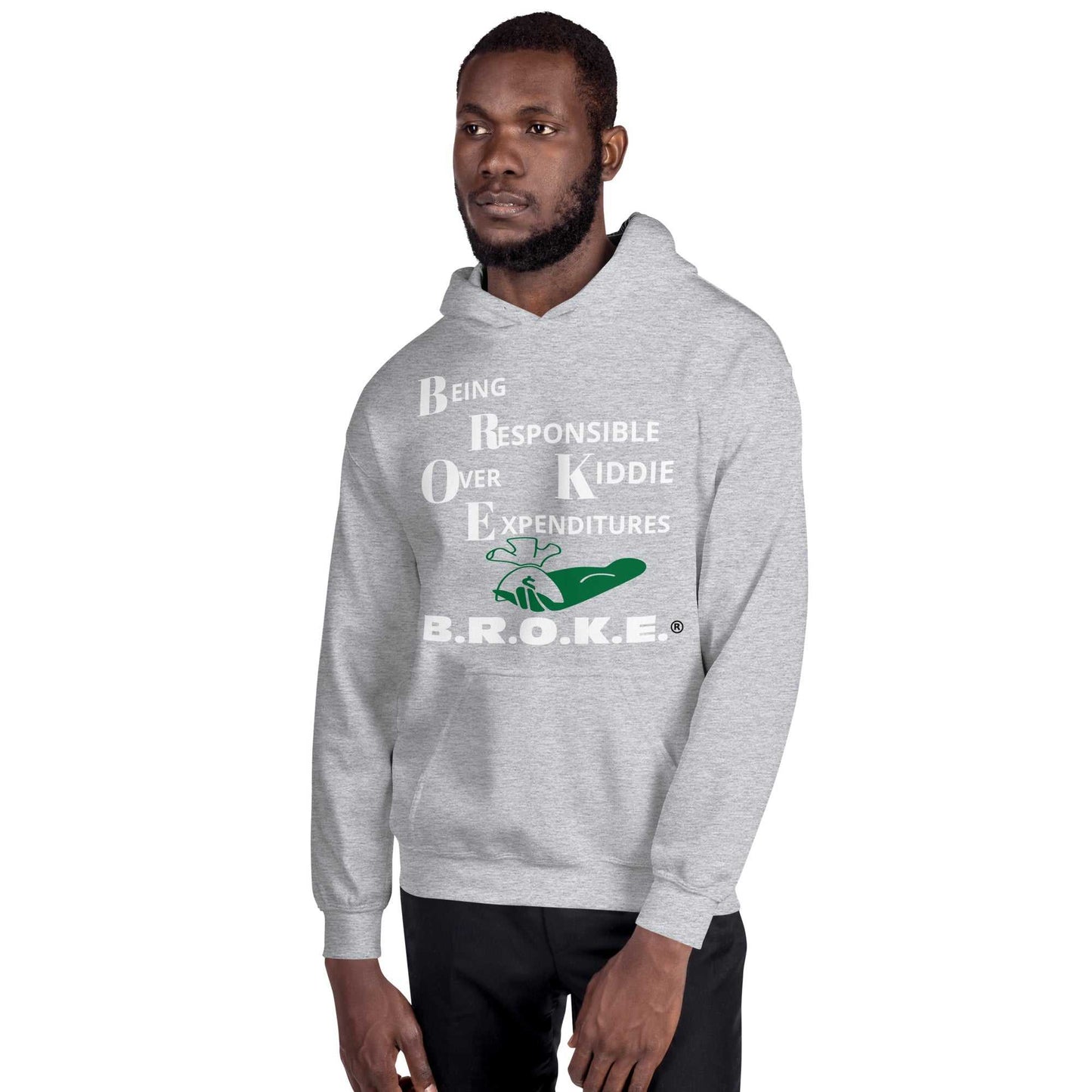 Broke Unisex Hoodie Hoodies and Sweatshirts Hoodie Good Vibes Daily Lab 54