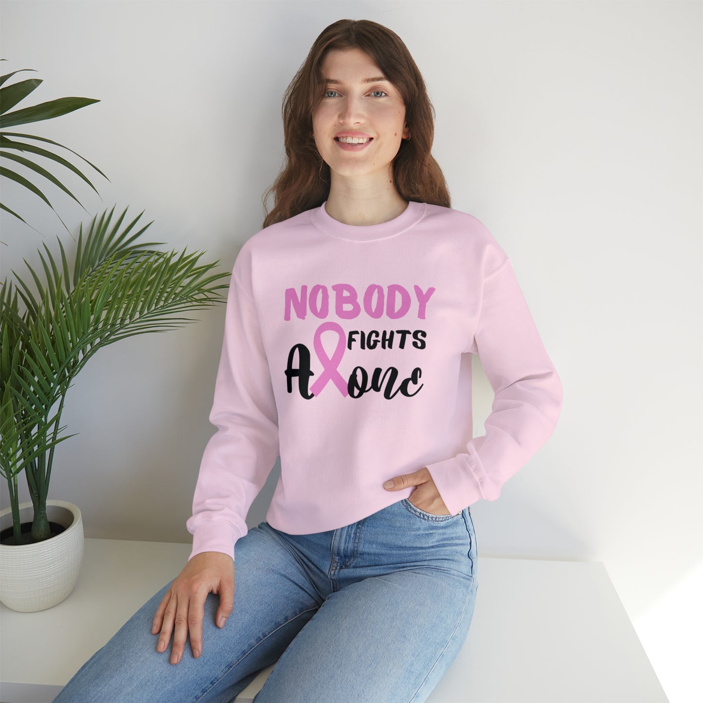 Nobody Fights Alone Heavy Blend™ Crewneck Sweatshirt