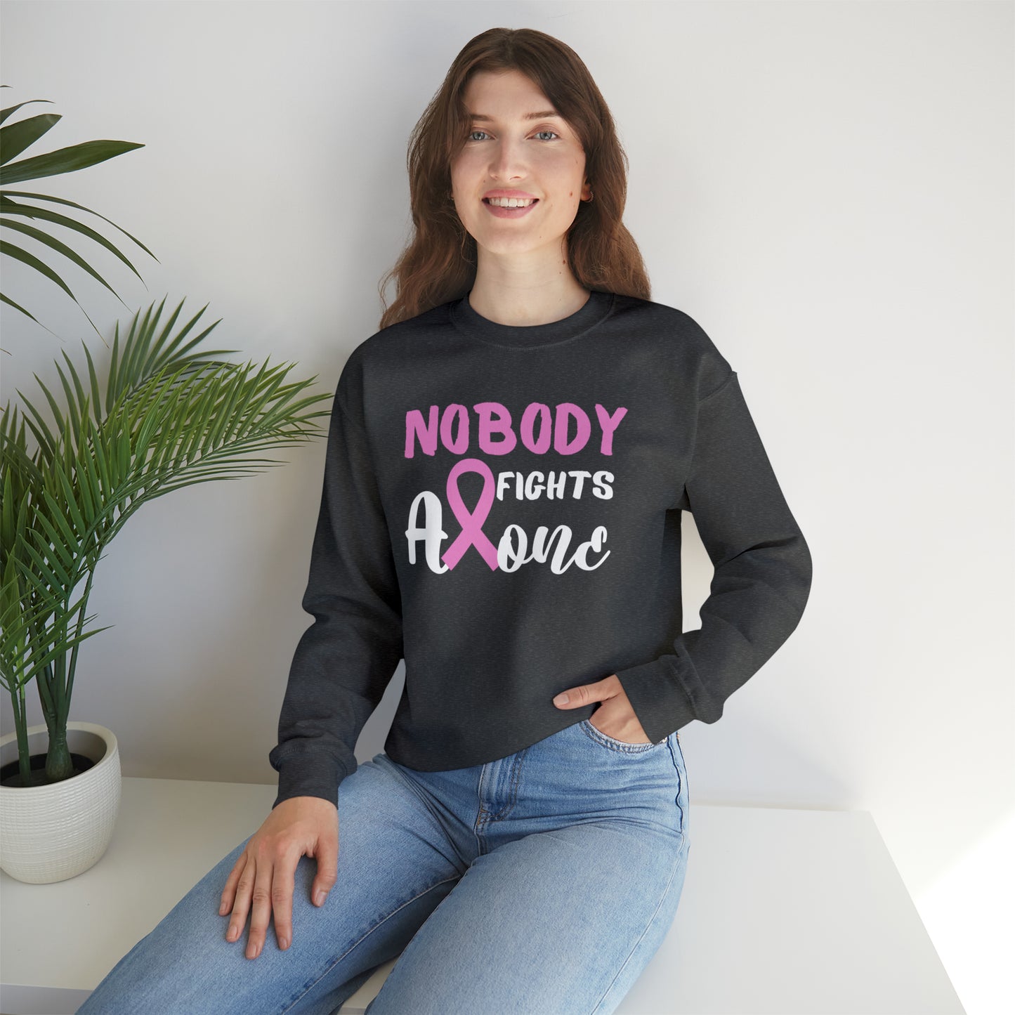 Nobody Fights Alone Heavy Blend™ Crewneck Sweatshirt