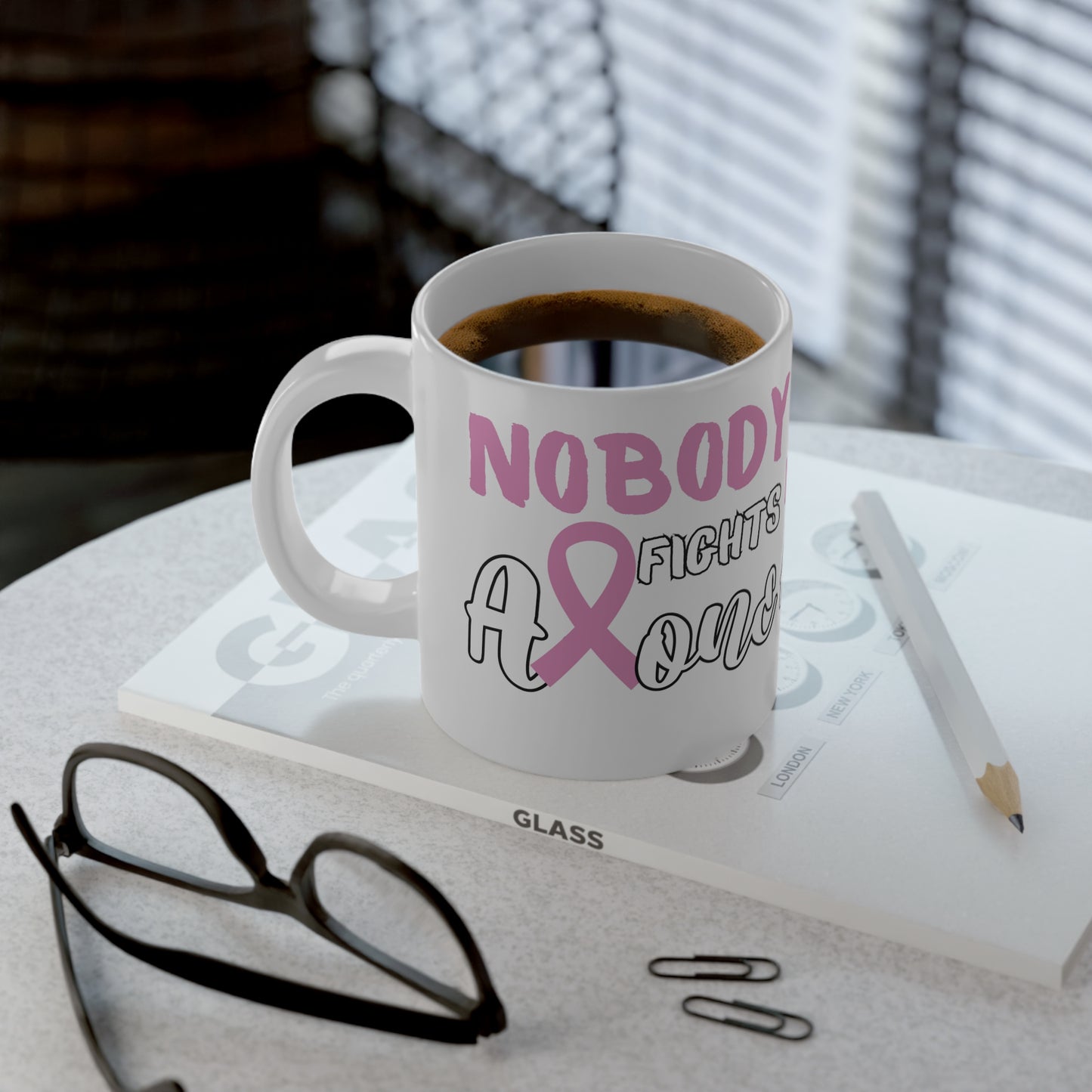 Nobody Fights Alone Jumbo Mug, 20oz