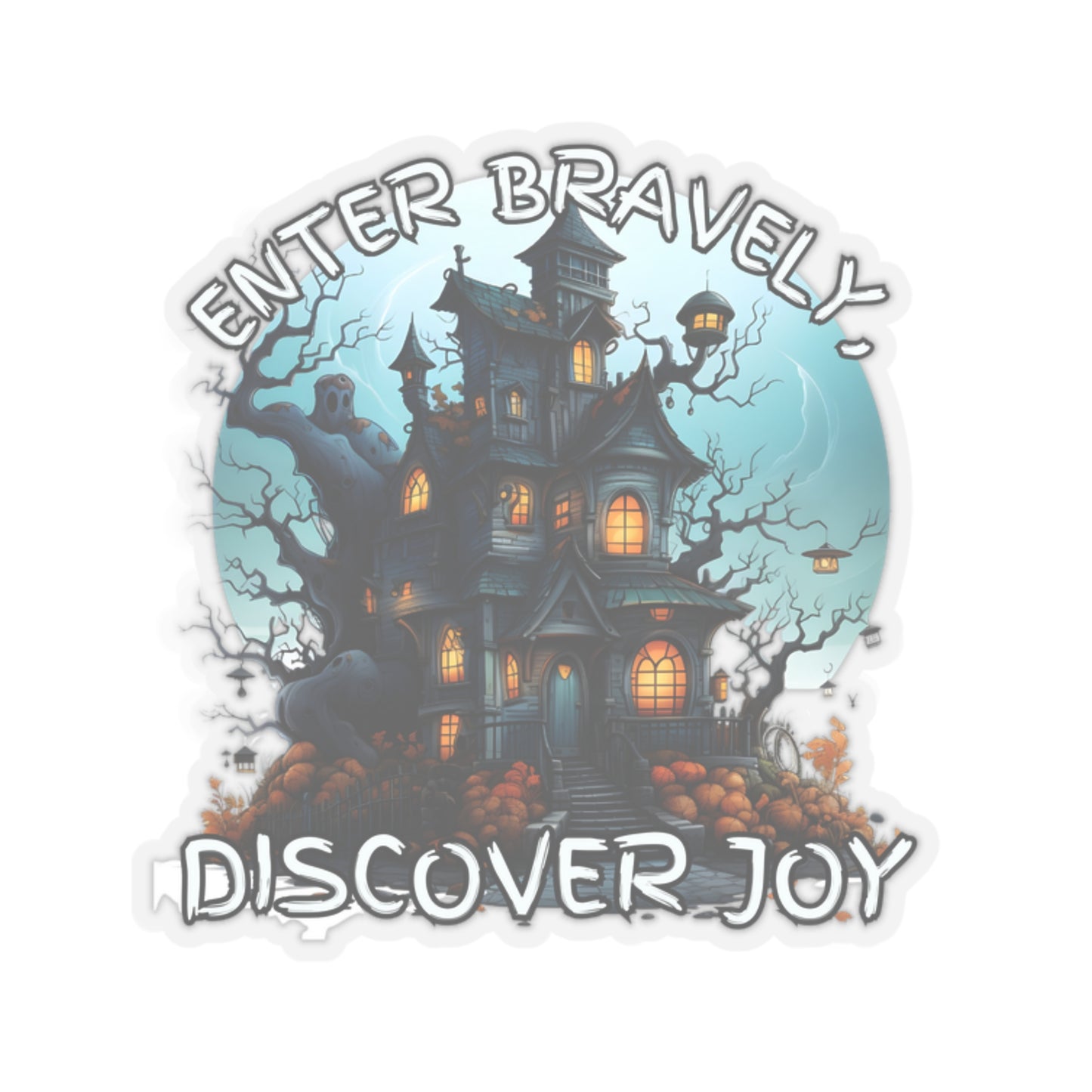 Haunted House Kiss-Cut Stickers