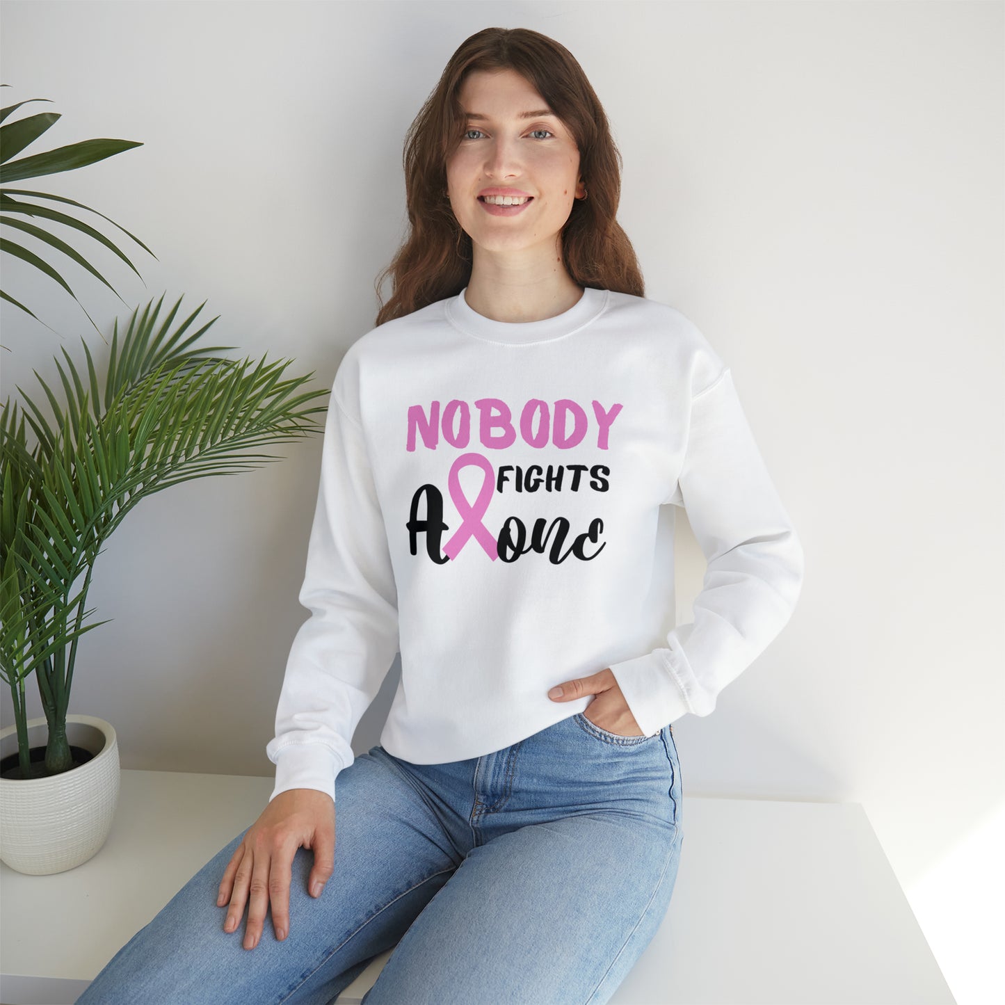 Nobody Fights Alone Heavy Blend™ Crewneck Sweatshirt