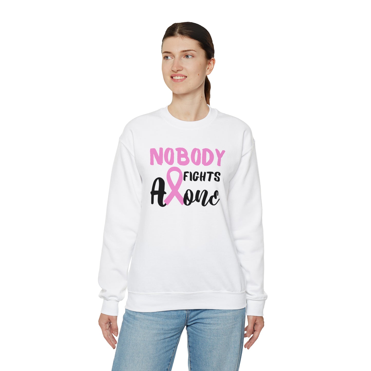Nobody Fights Alone Heavy Blend™ Crewneck Sweatshirt