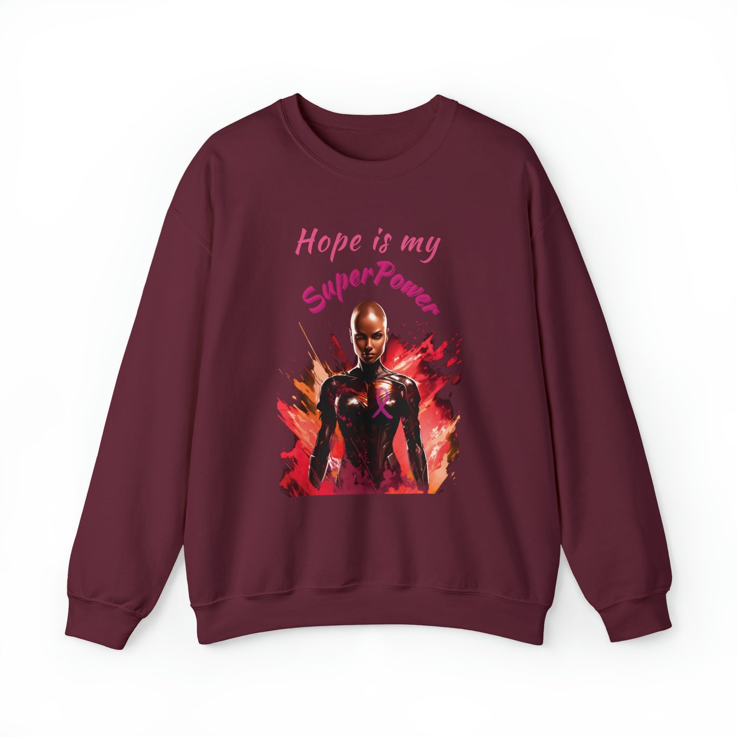 Hope is My SuperPower Unisex Heavy Blend™ Crewneck Sweatshirt
