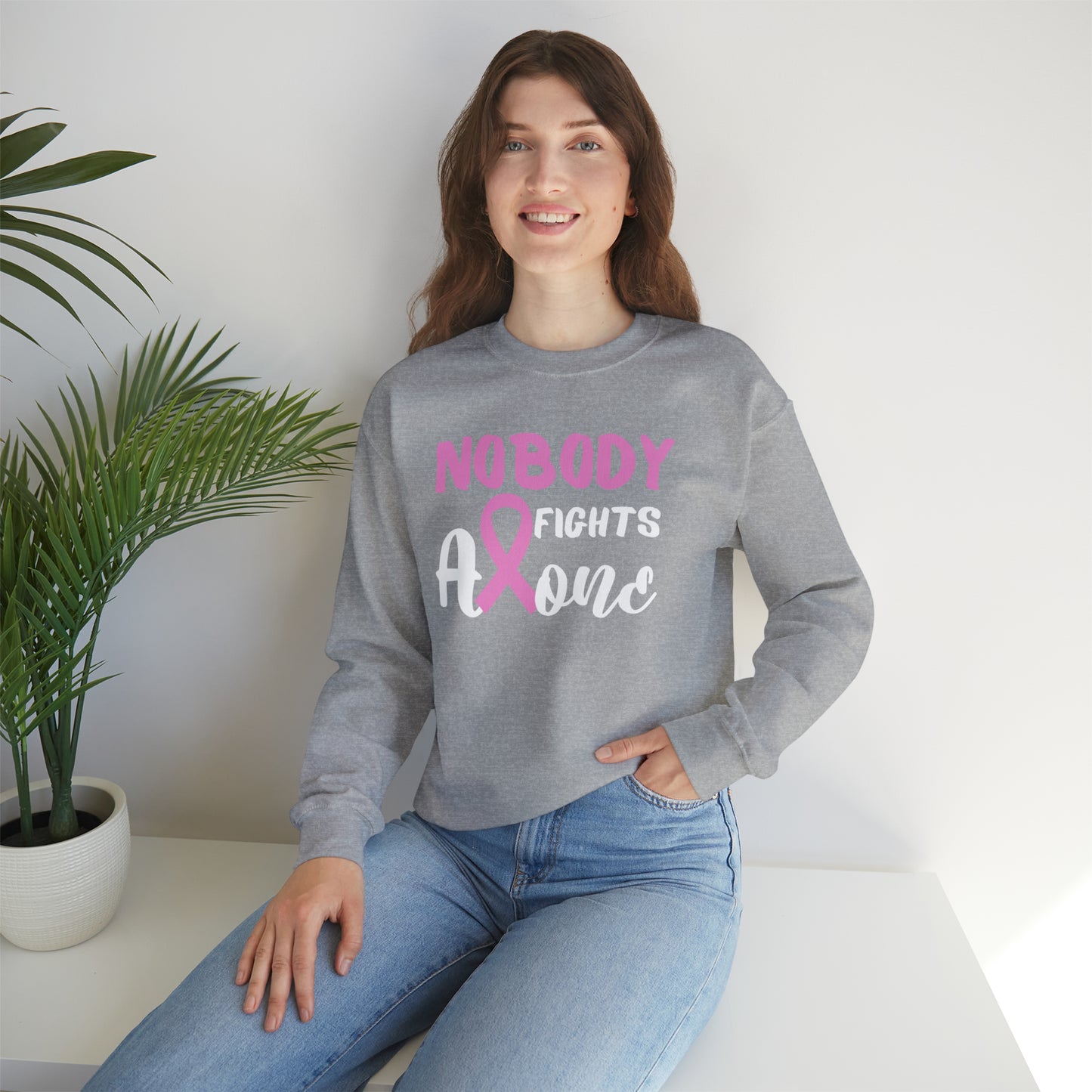 Nobody Fights Alone Heavy Blend™ Crewneck Sweatshirt