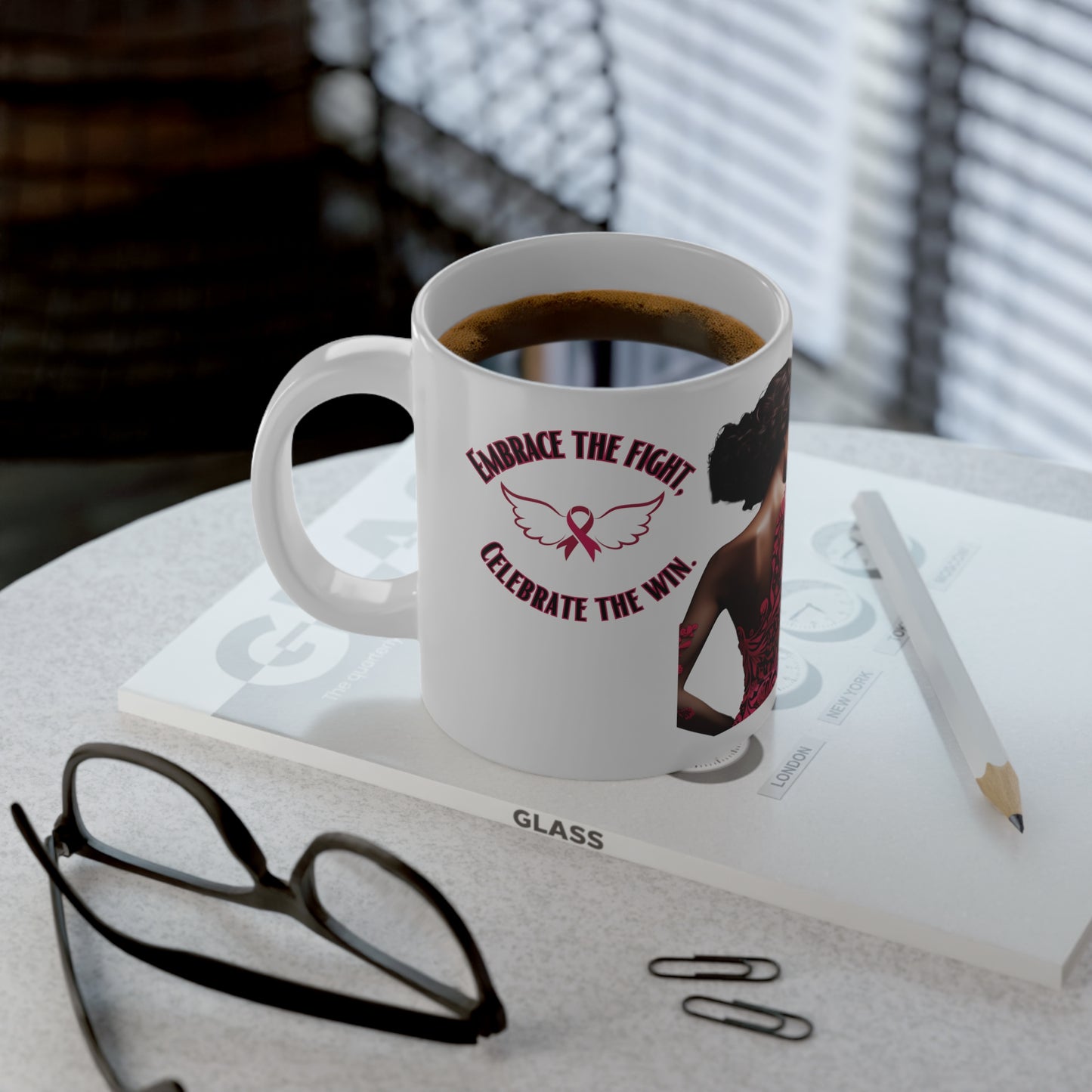 Embrace the Fight Jumbo Mug, 20oz