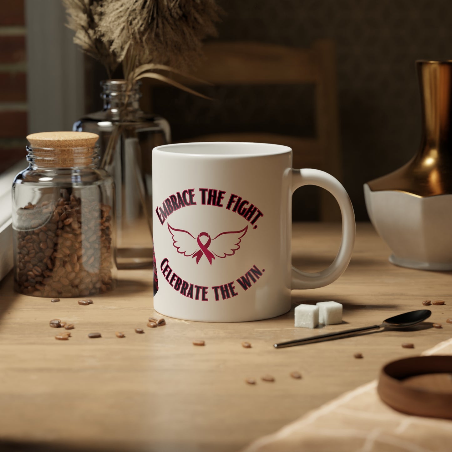 Embrace the Fight Jumbo Mug, 20oz
