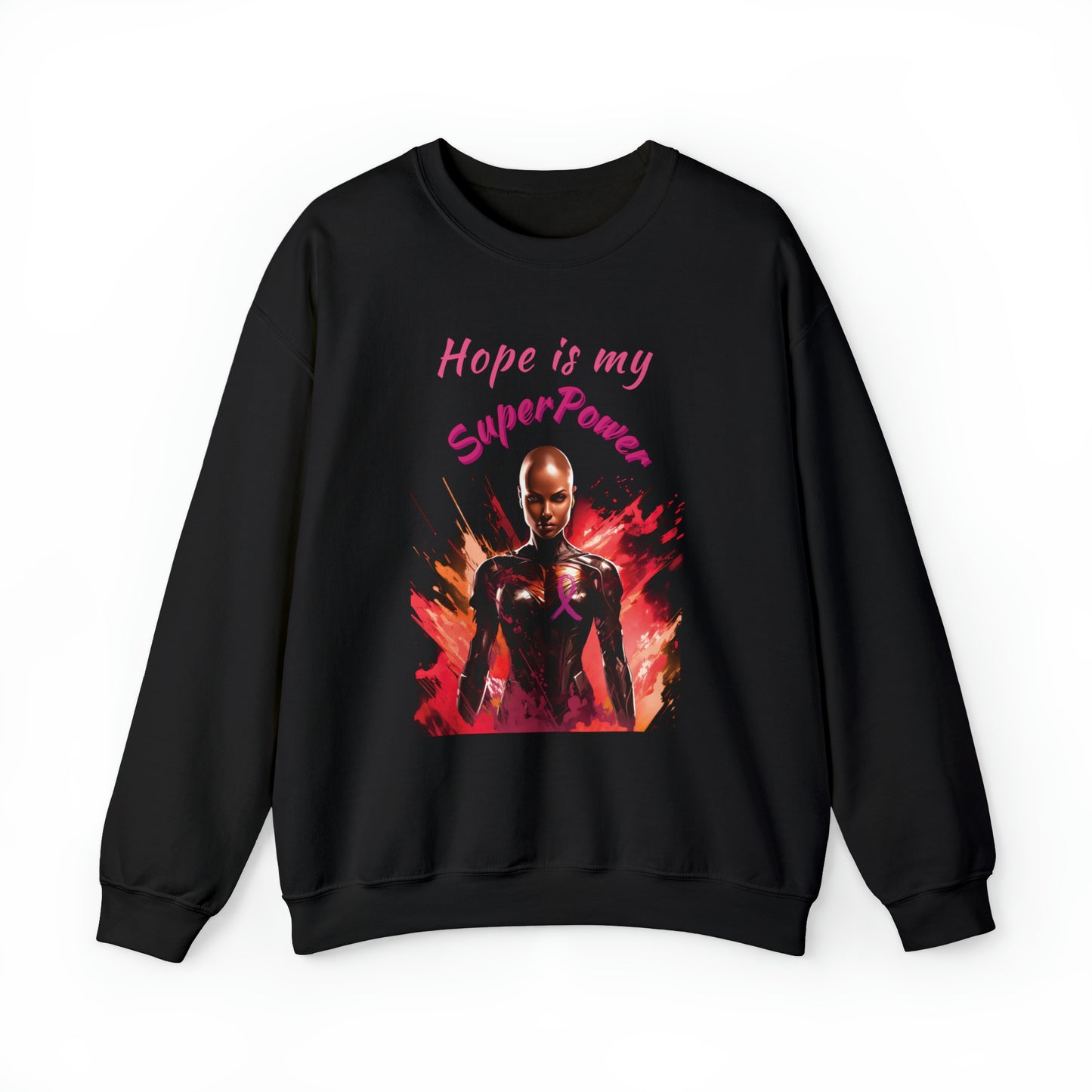 Hope is My SuperPower Unisex Heavy Blend™ Crewneck Sweatshirt