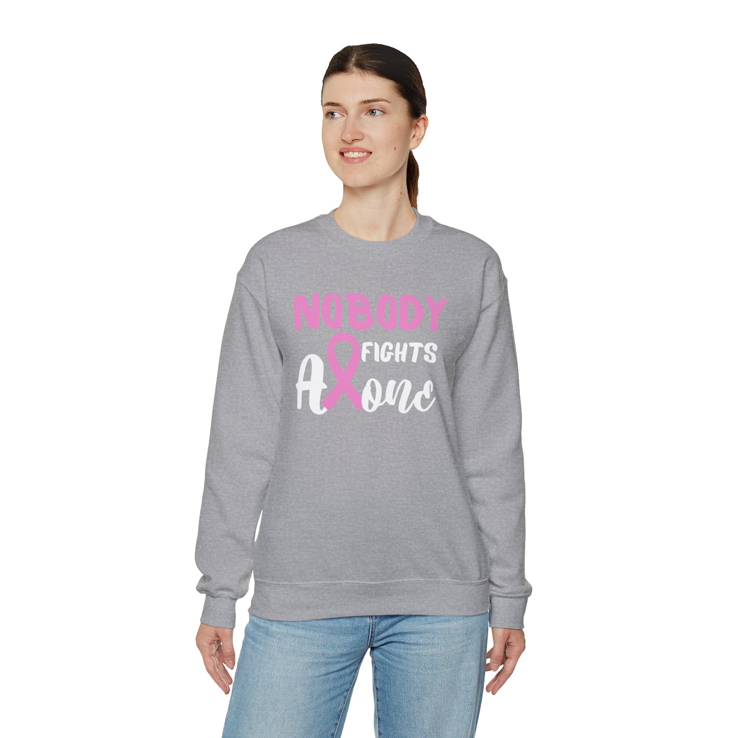 Nobody Fights Alone Heavy Blend™ Crewneck Sweatshirt