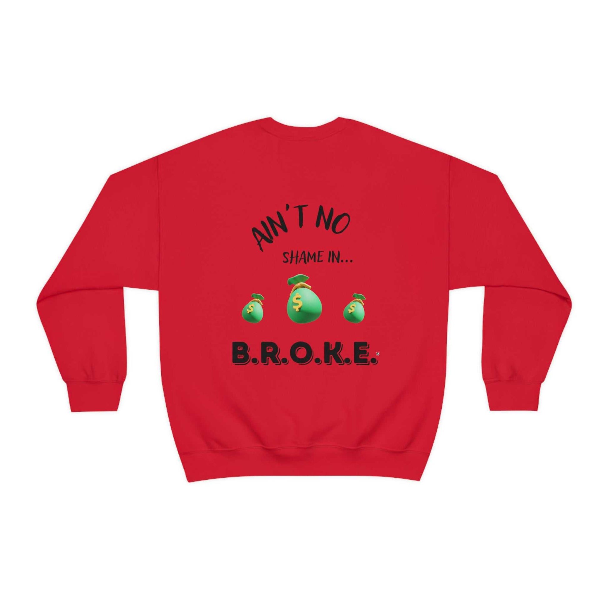 B.R.O.K.E. Unisex Heavy Blend™ Crewneck Sweatshirt Hoodies and Sweatshirts Sweatshirt Good Vibes Daily Lab 38