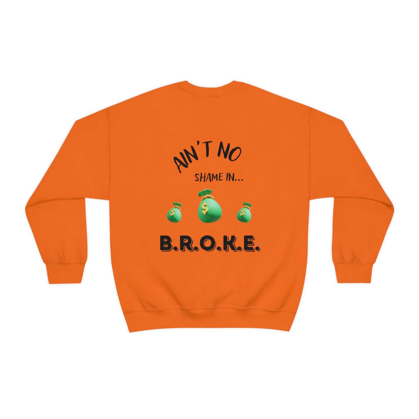 B.R.O.K.E. Unisex Heavy Blend™ Crewneck Sweatshirt Hoodies and Sweatshirts Sweatshirt Good Vibes Daily Lab 38